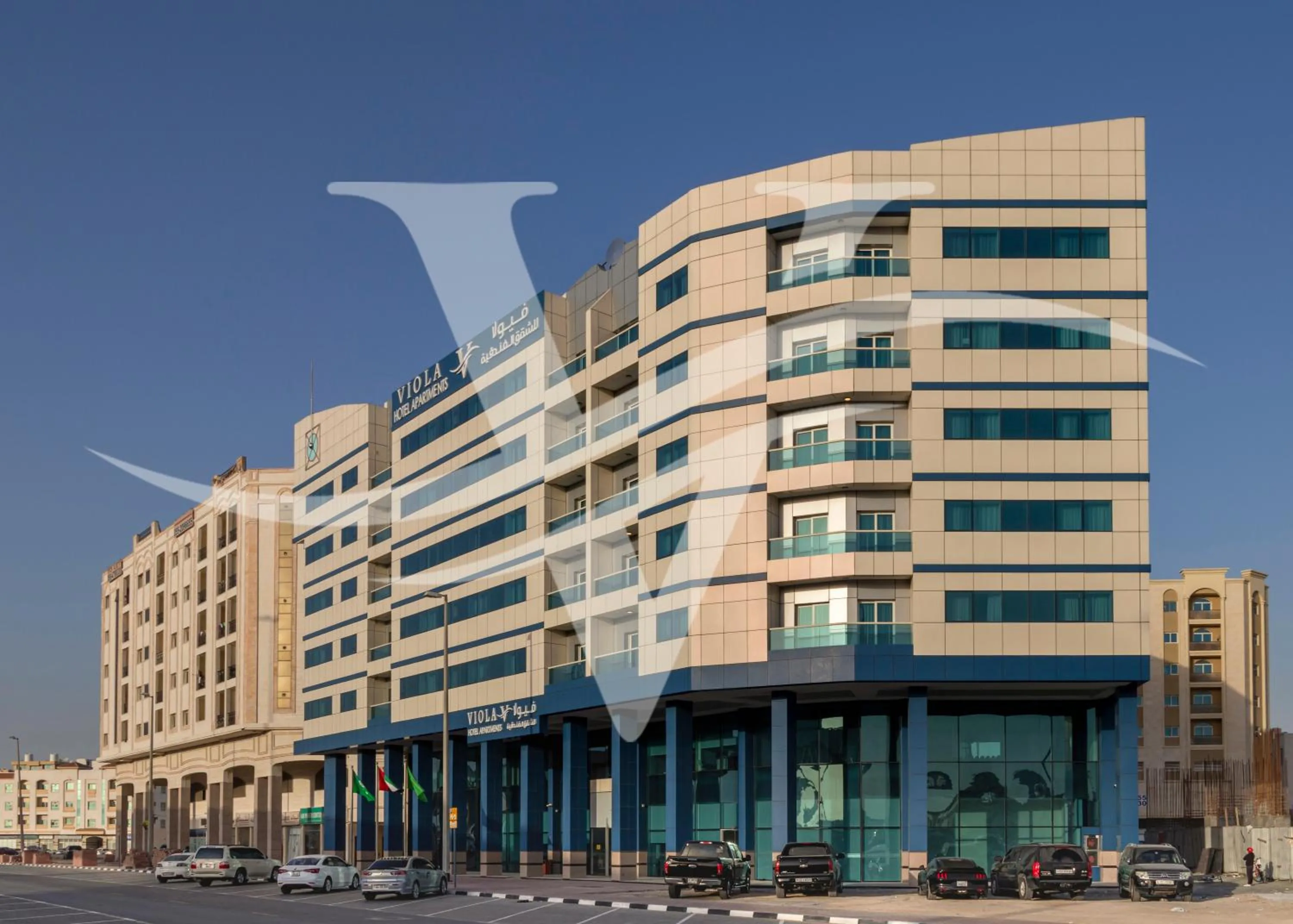Property building in Viola Hotel Apartments