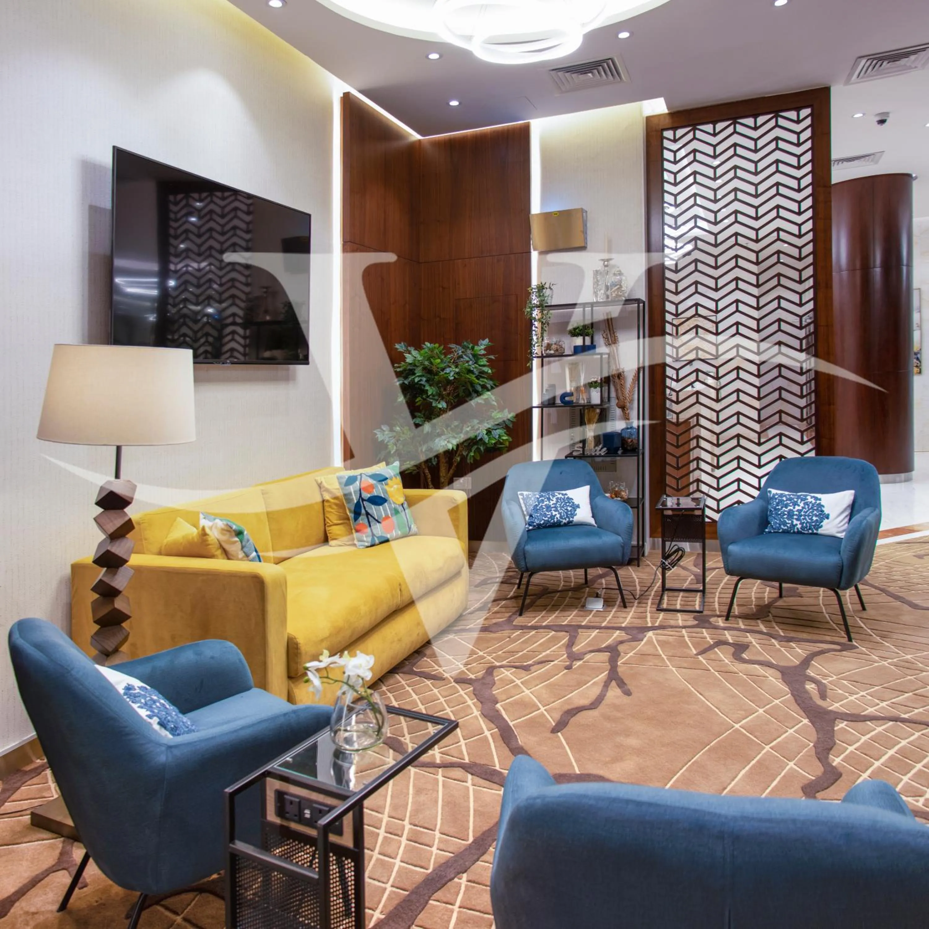 Lobby or reception in Viola Hotel Apartments