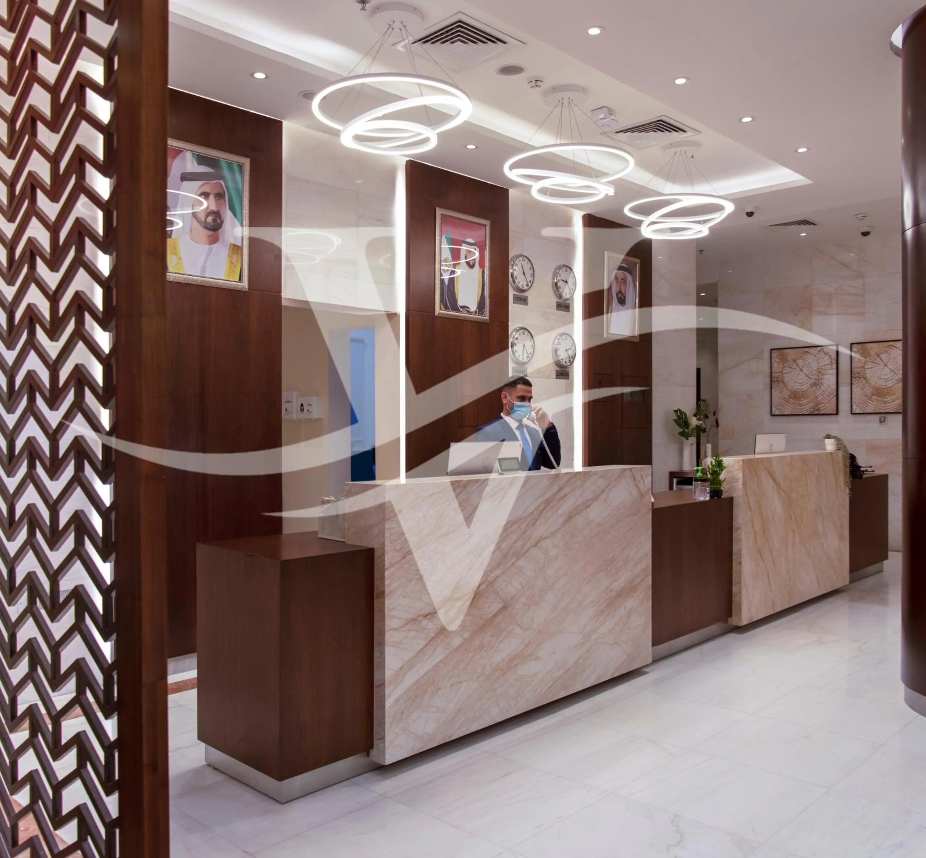 Lobby or reception in Viola Hotel Apartments