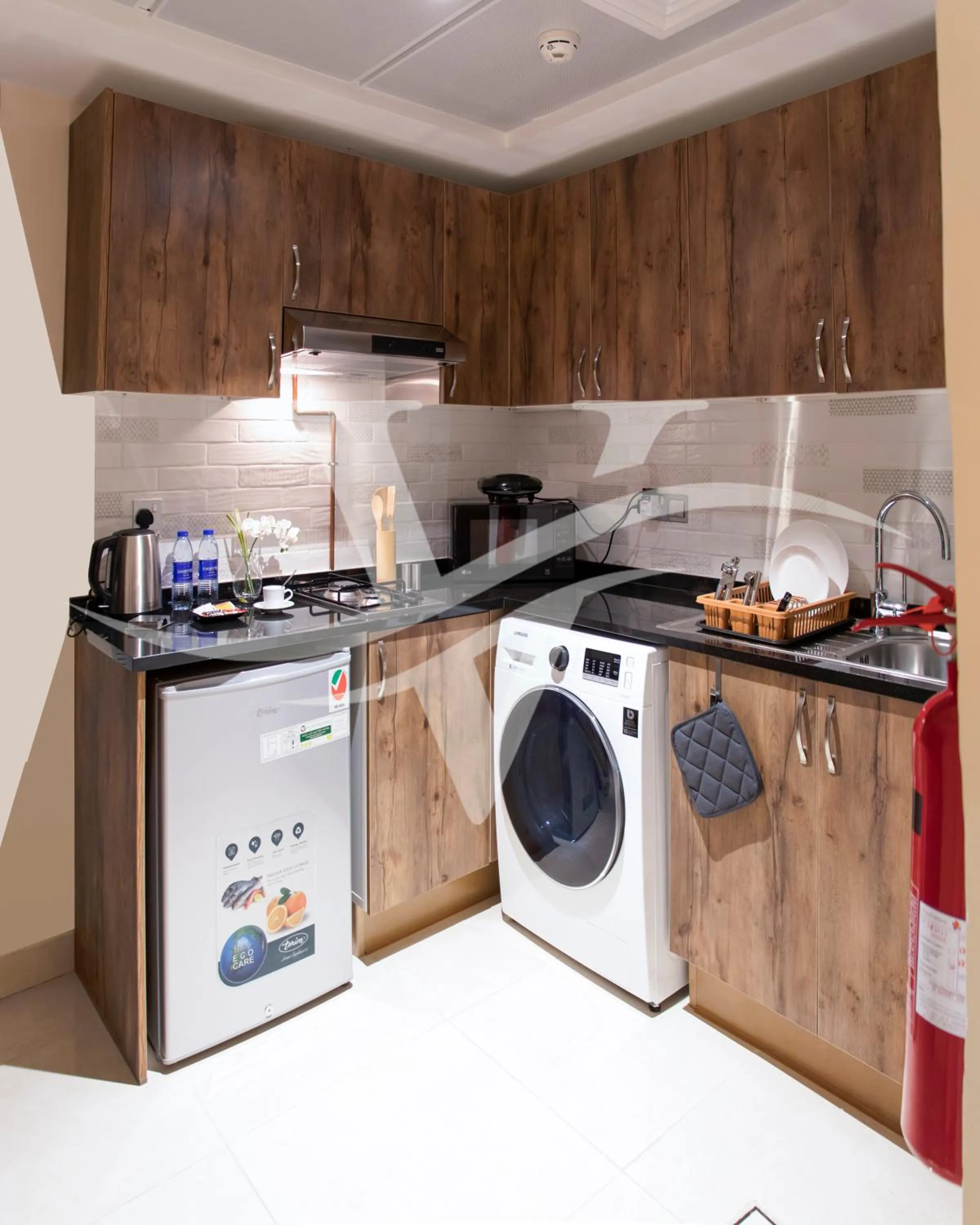 Kitchen or kitchenette in Viola Hotel Apartments