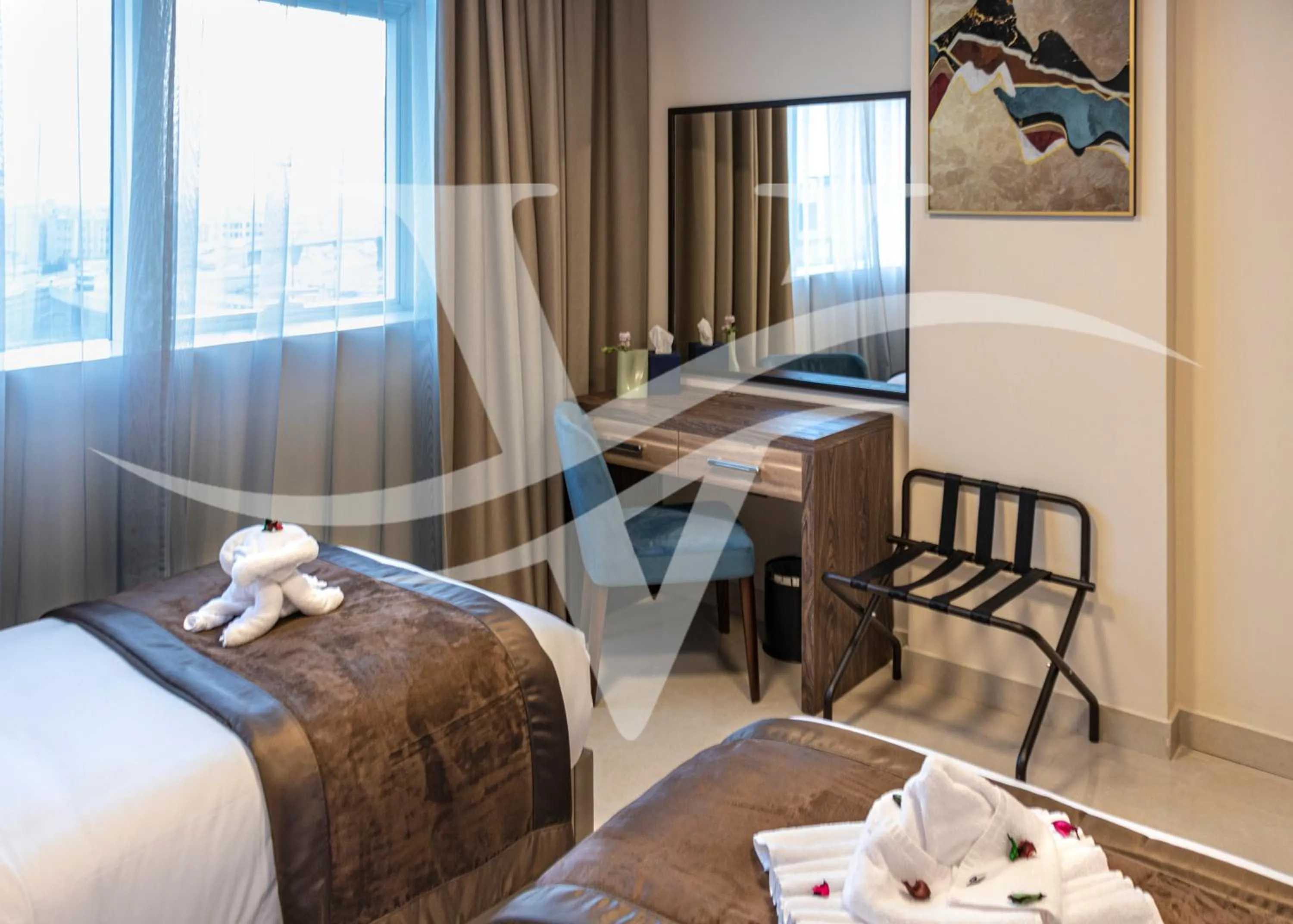 Business facilities, Bed in Viola Hotel Apartments