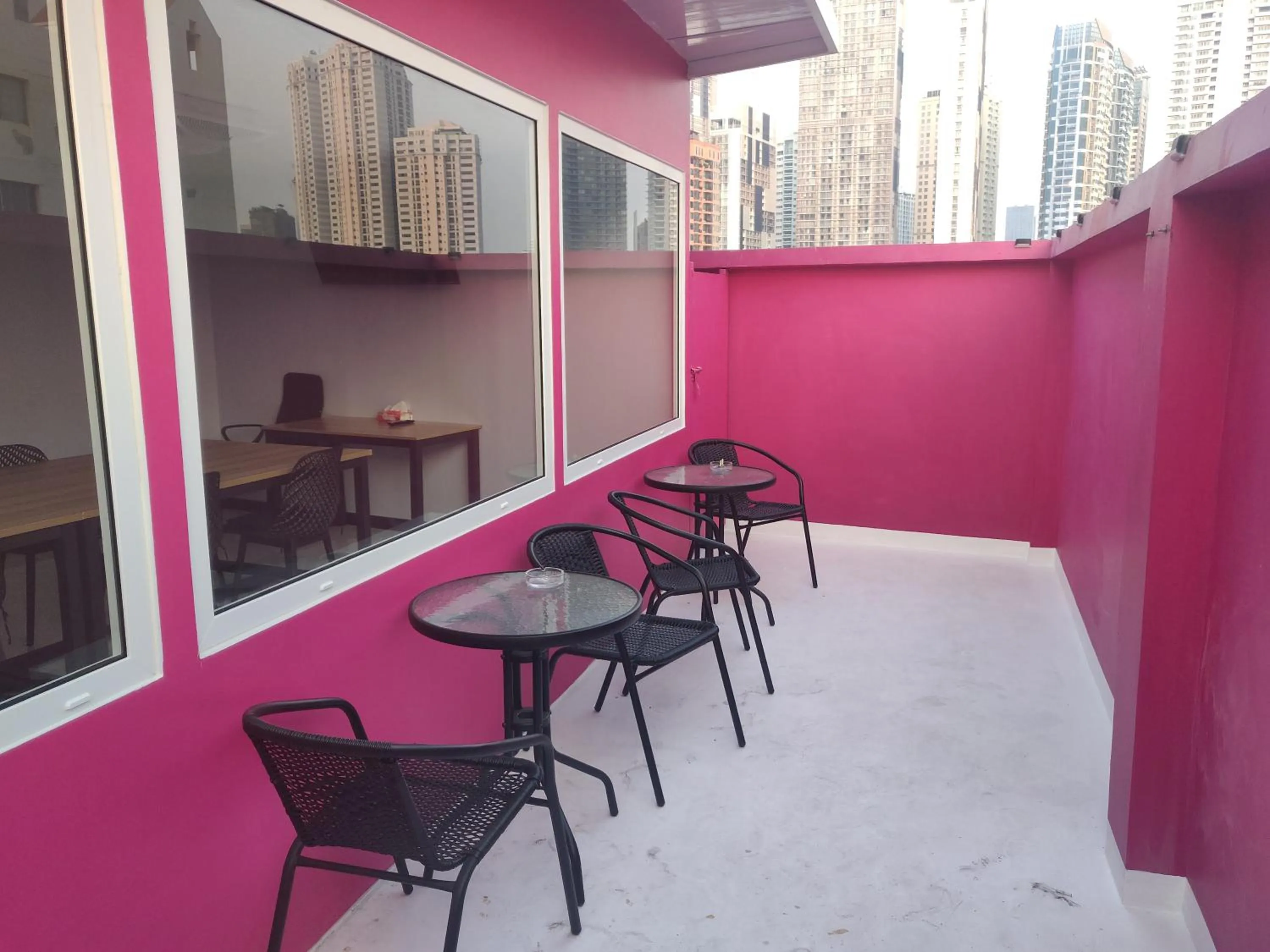 Balcony/Terrace in Spark Hotel - MRT Queen Sirikit - SHA Extra Plus Certified