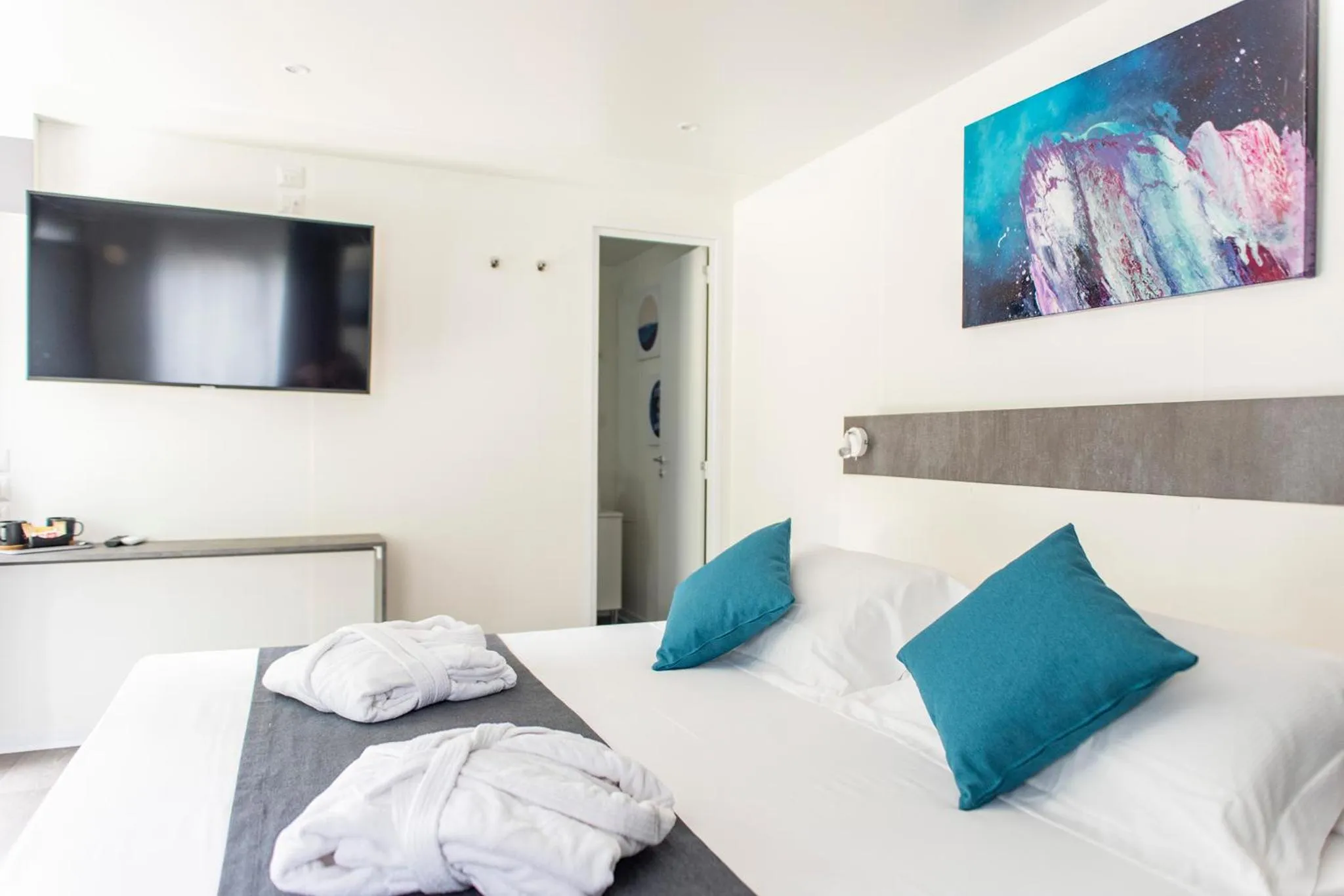 Bed in Flaminio Village Bungalow Park