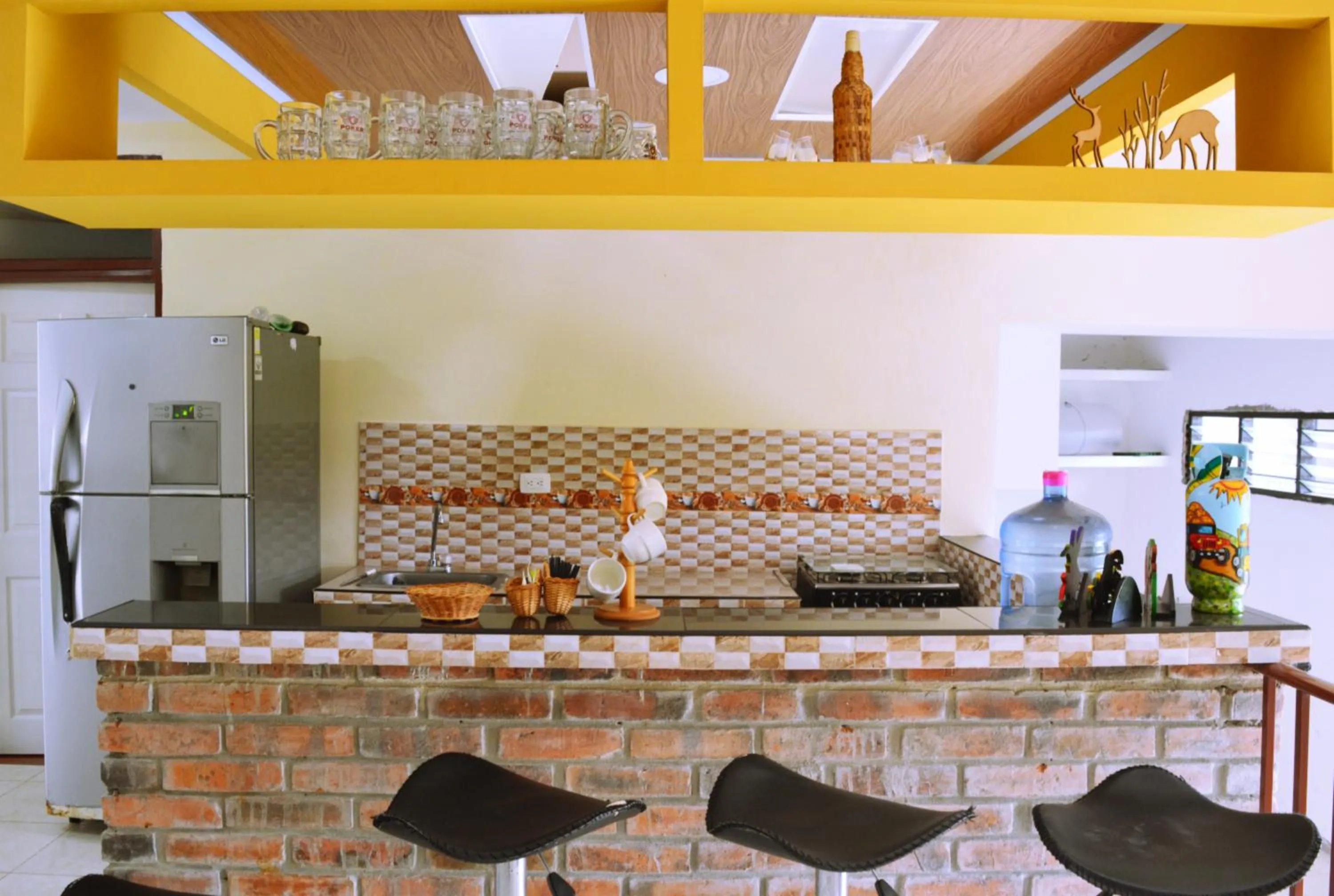 Kitchen or kitchenette in Hotel Casa campestre HH