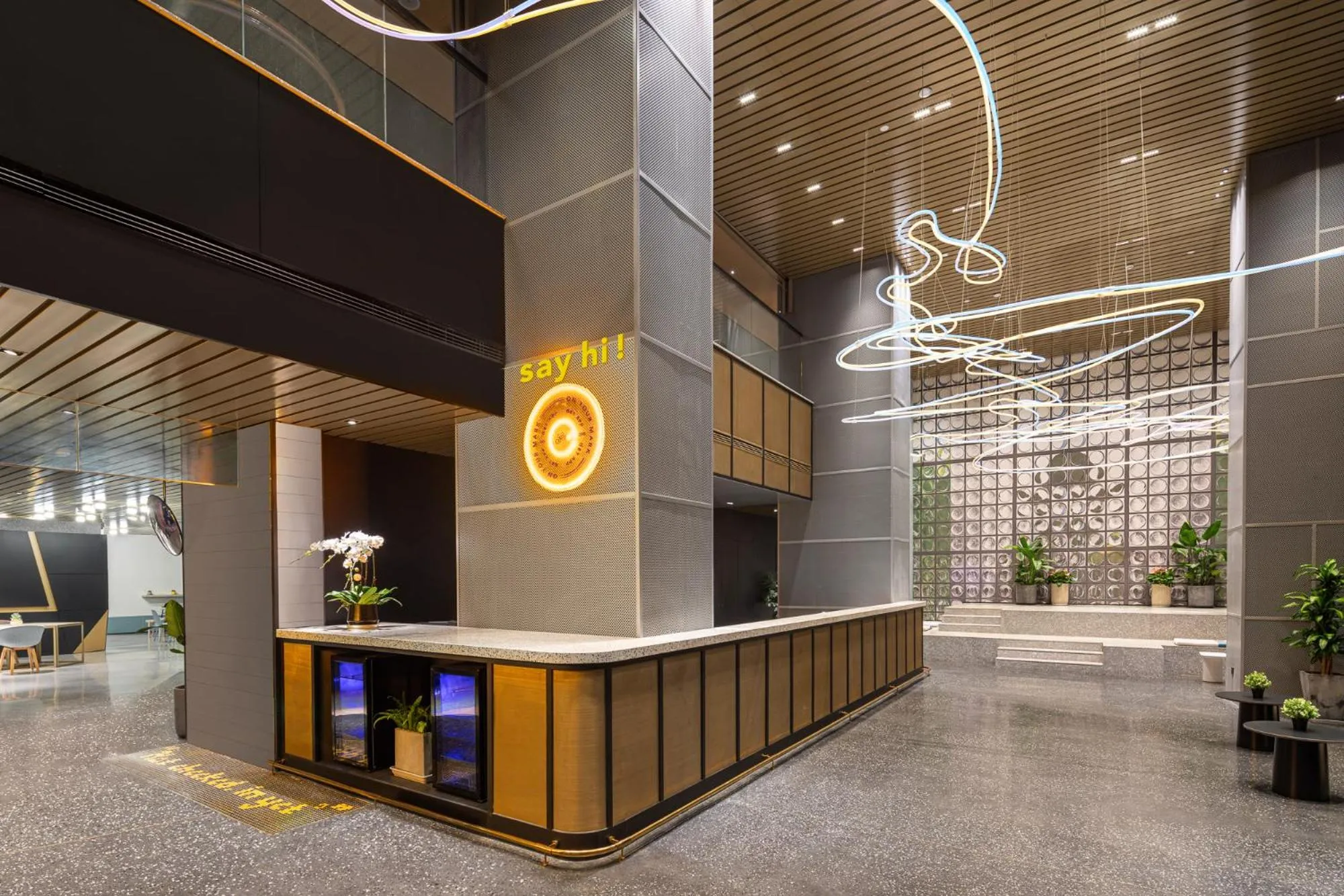 Lobby or reception in lyf by Ascott Hongqiao Shanghai NECC
