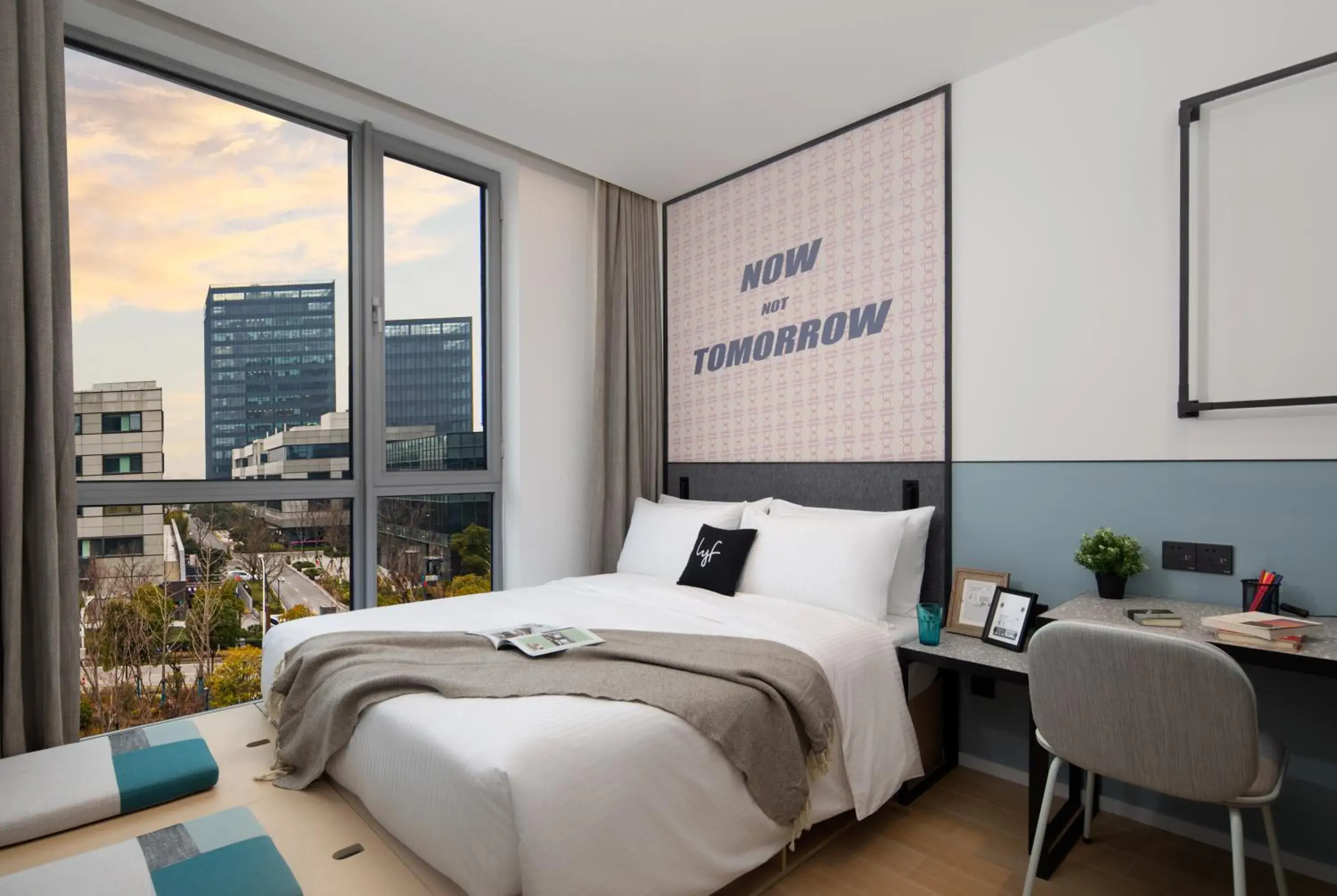 Bedroom, Bed in lyf by Ascott Hongqiao Shanghai NECC Bedroom, Bed in lyf by Ascott Hongqiao Shanghai NECC