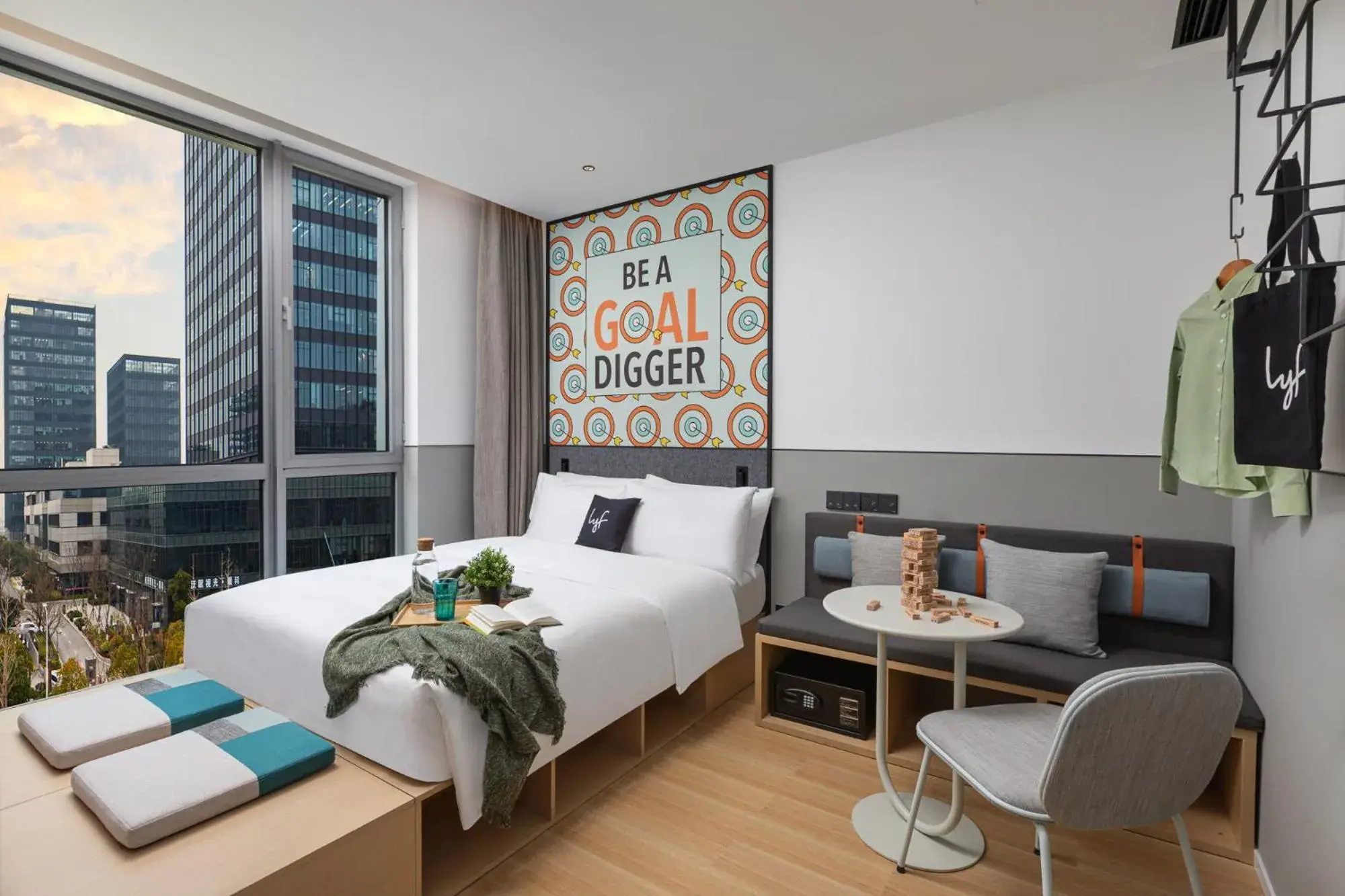 Bedroom, Bed in lyf by Ascott Hongqiao Shanghai NECC Bedroom, Bed in lyf by Ascott Hongqiao Shanghai NECC