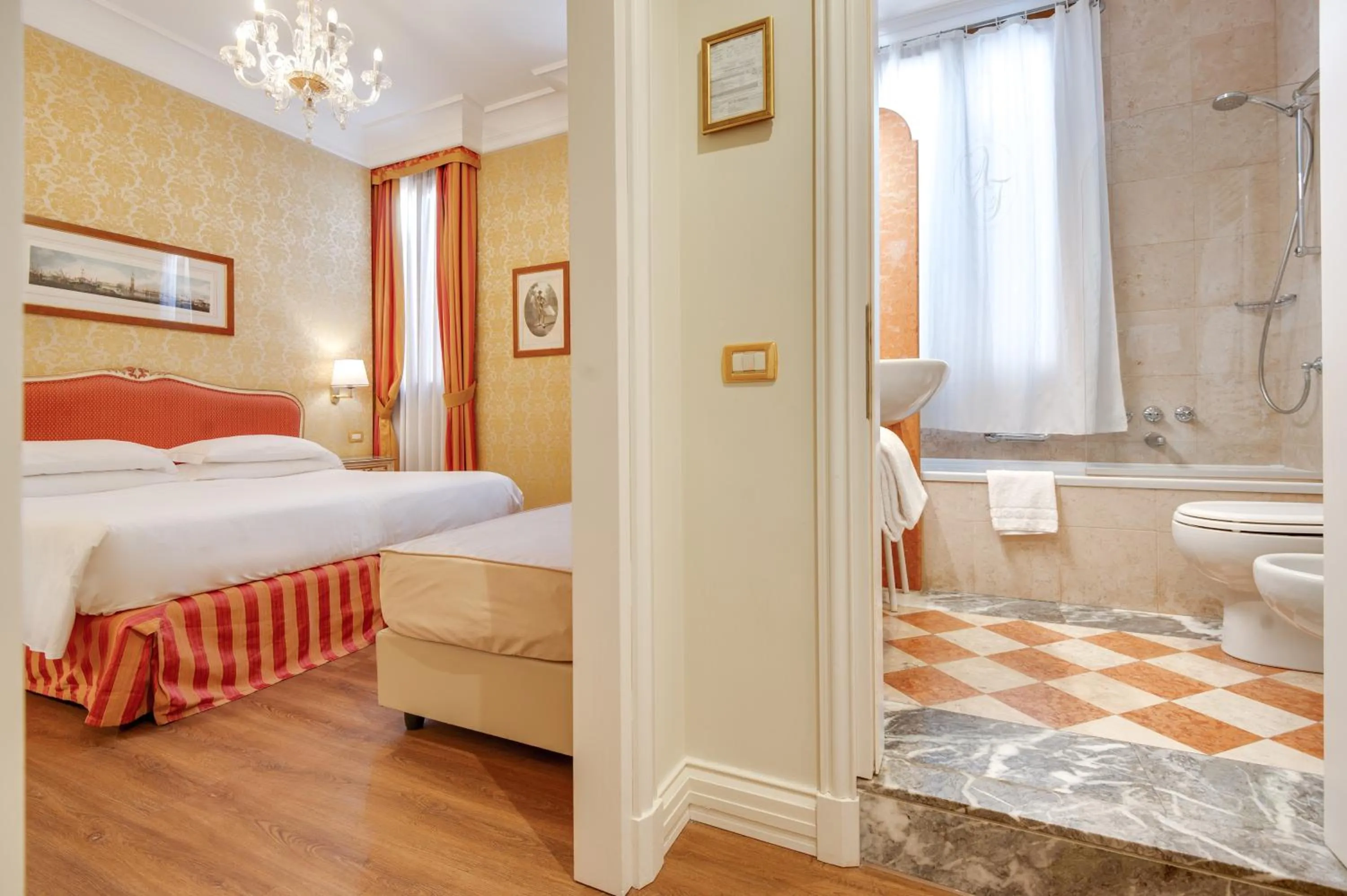 Bed in Hotel Antiche Figure