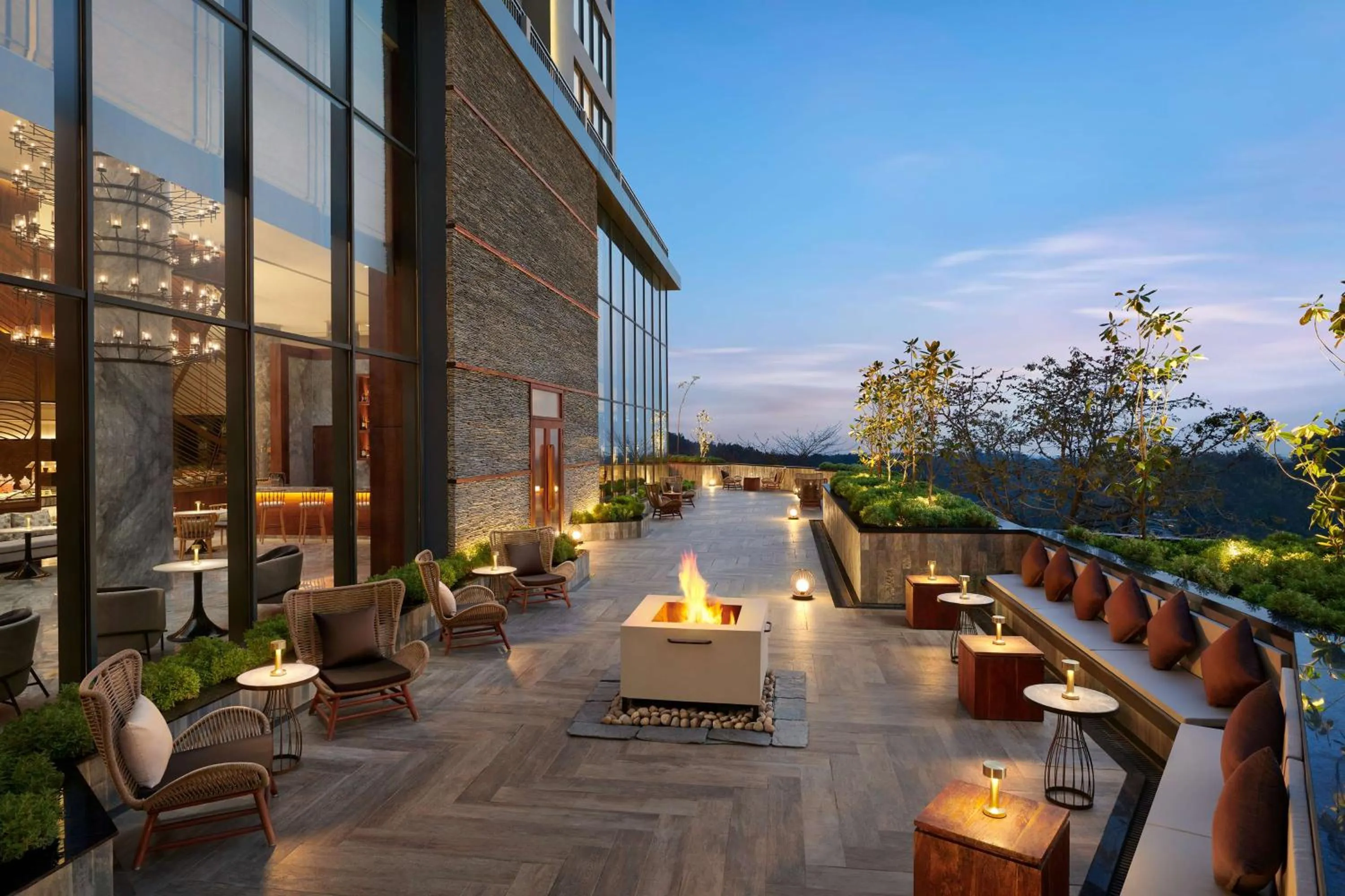 Pool view in Hyatt Regency Dehradun Resort and Spa