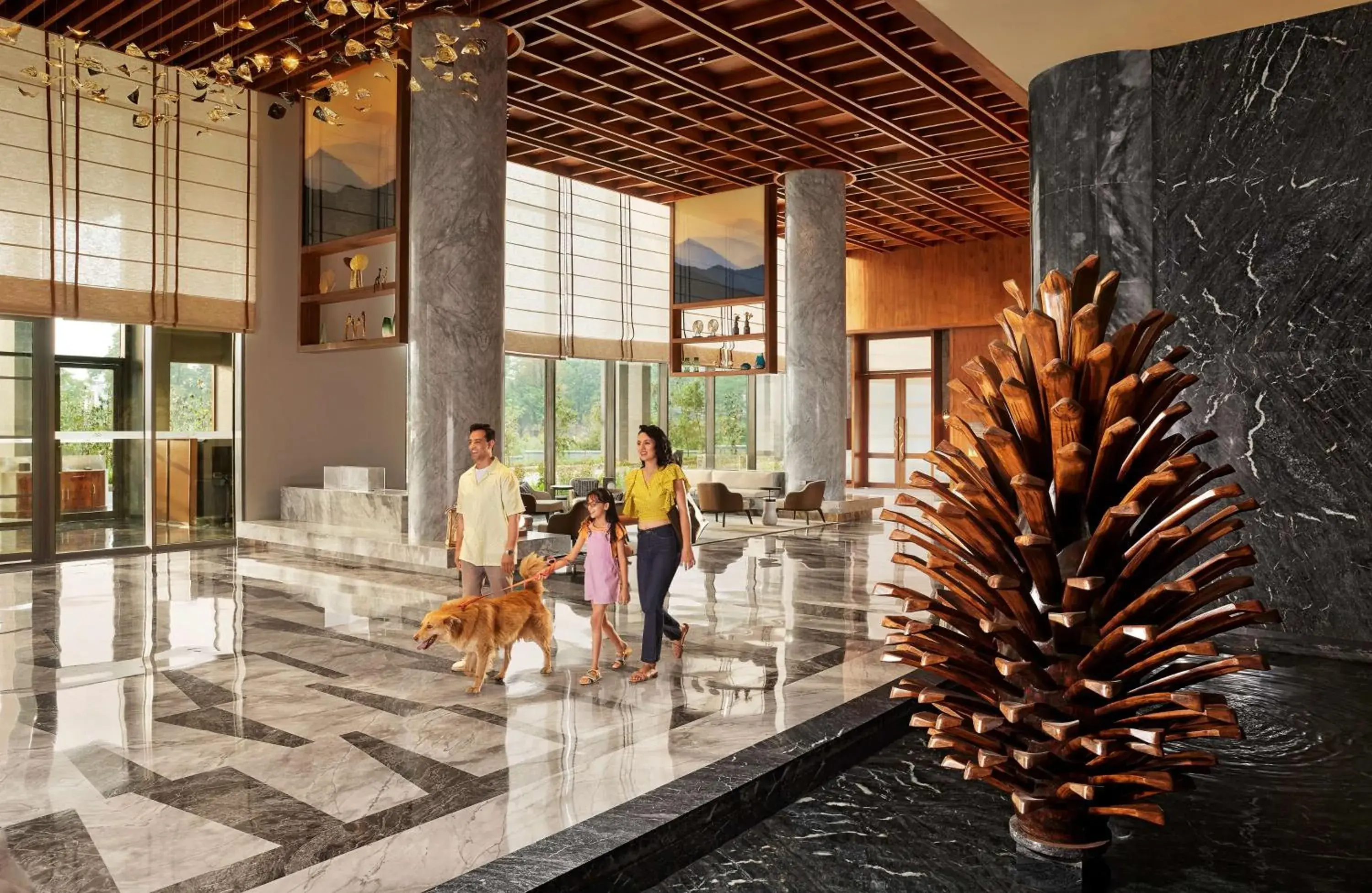 Lobby or reception in Hyatt Regency Dehradun Resort and Spa Lobby or reception in Hyatt Regency Dehradun Resort and Spa