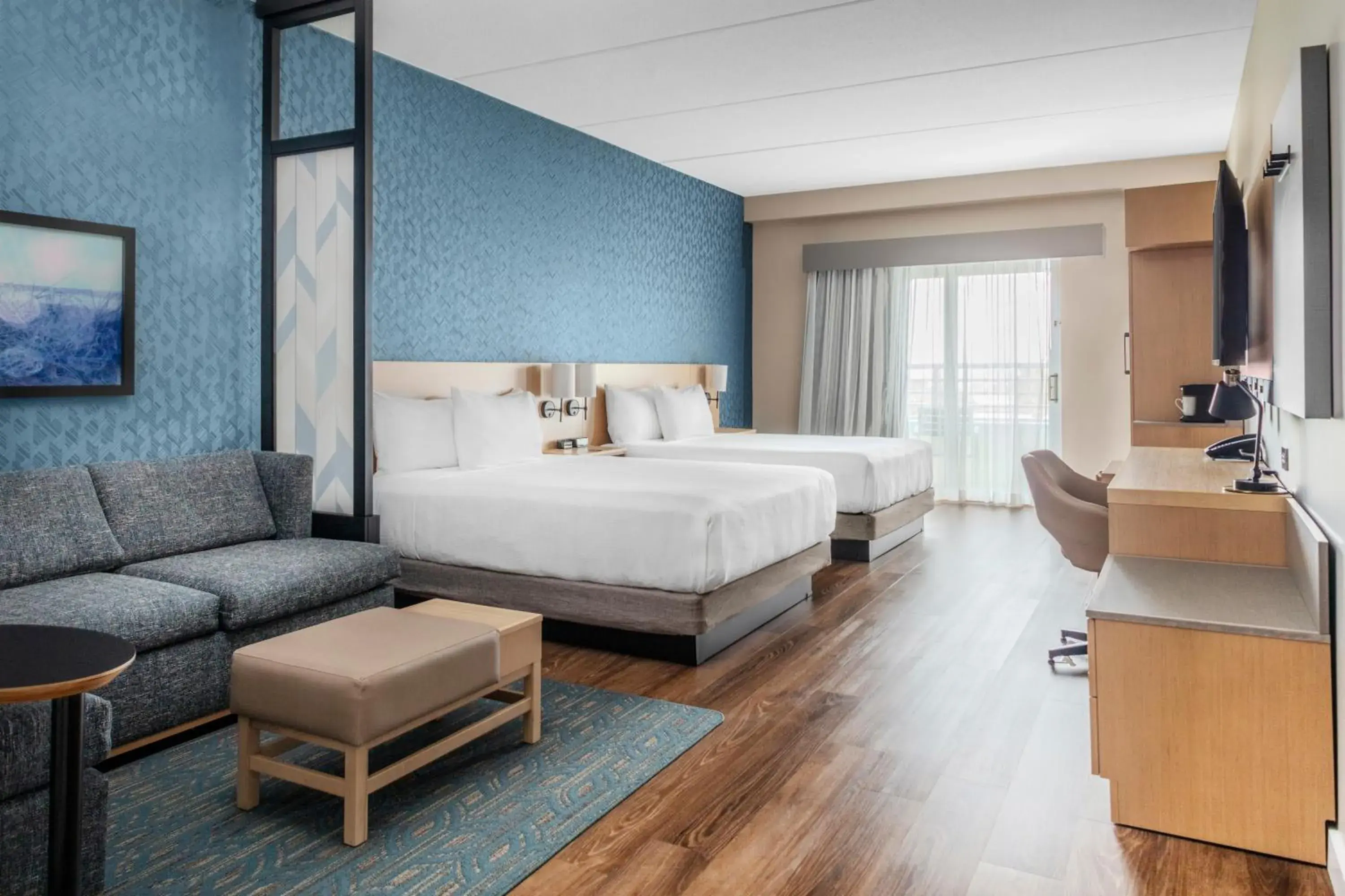 Queen Room with Two Queen Beds and Sofa Bed - Balcony/Mobility Accessible in Hyatt Place St Augustine Vilano Beach Queen Room with Two Queen Beds and Sofa Bed - Balcony/Mobility Accessible in Hyatt Place St Augustine Vilano Beach
