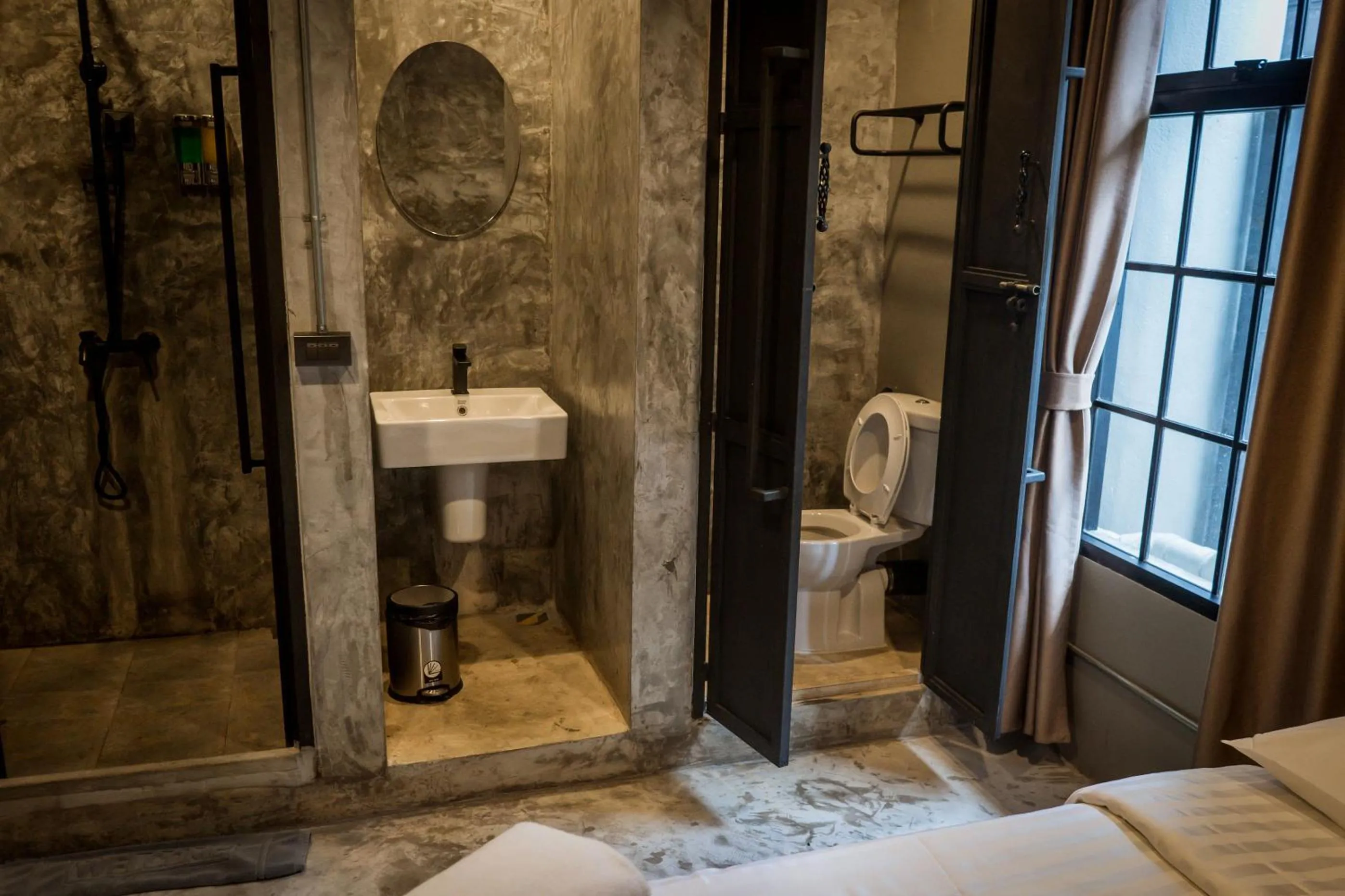 Toilet, Bed in Premier Hostel Chiang Mai