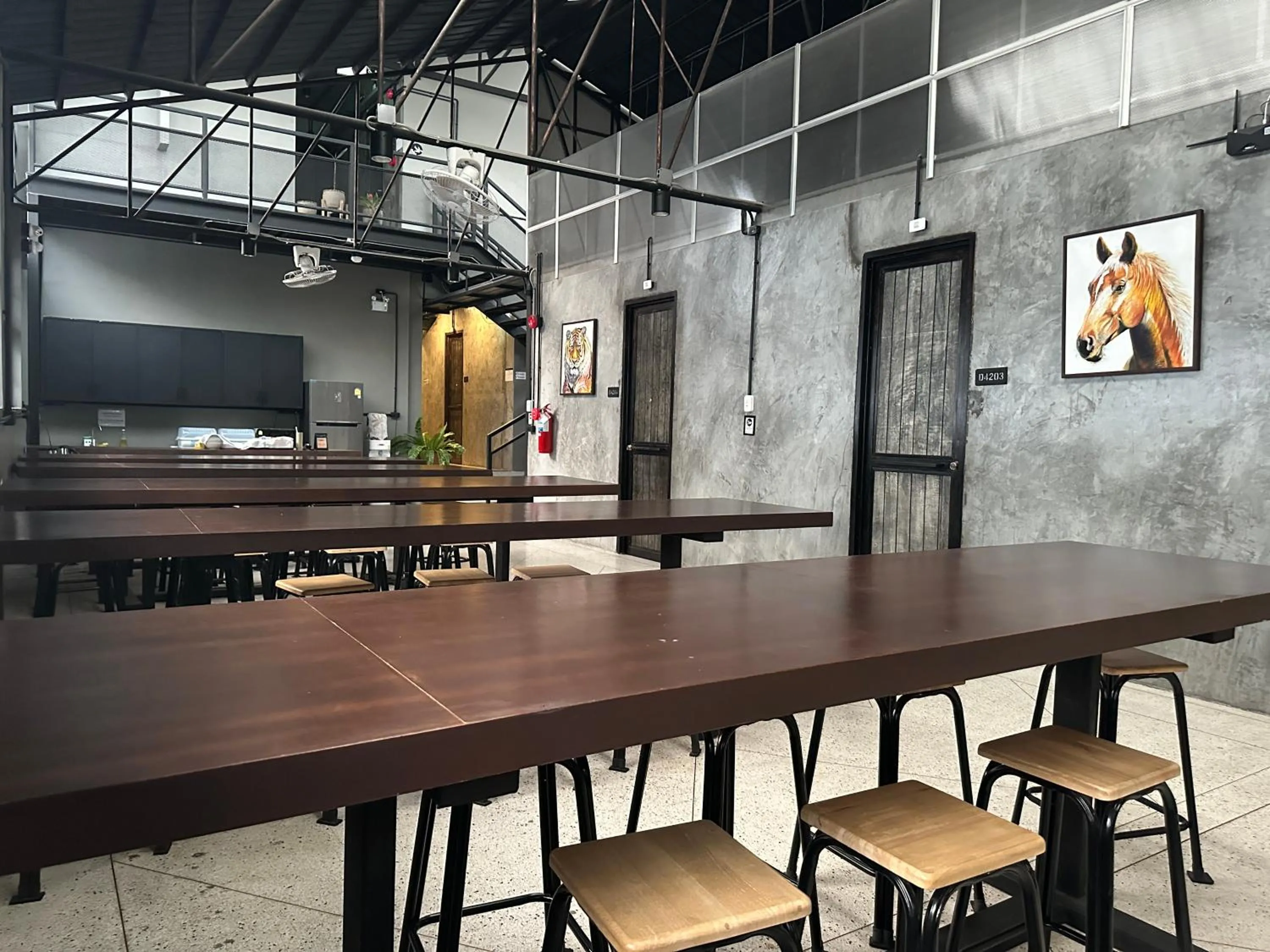 Communal kitchen in Premier Hostel Chiang Mai