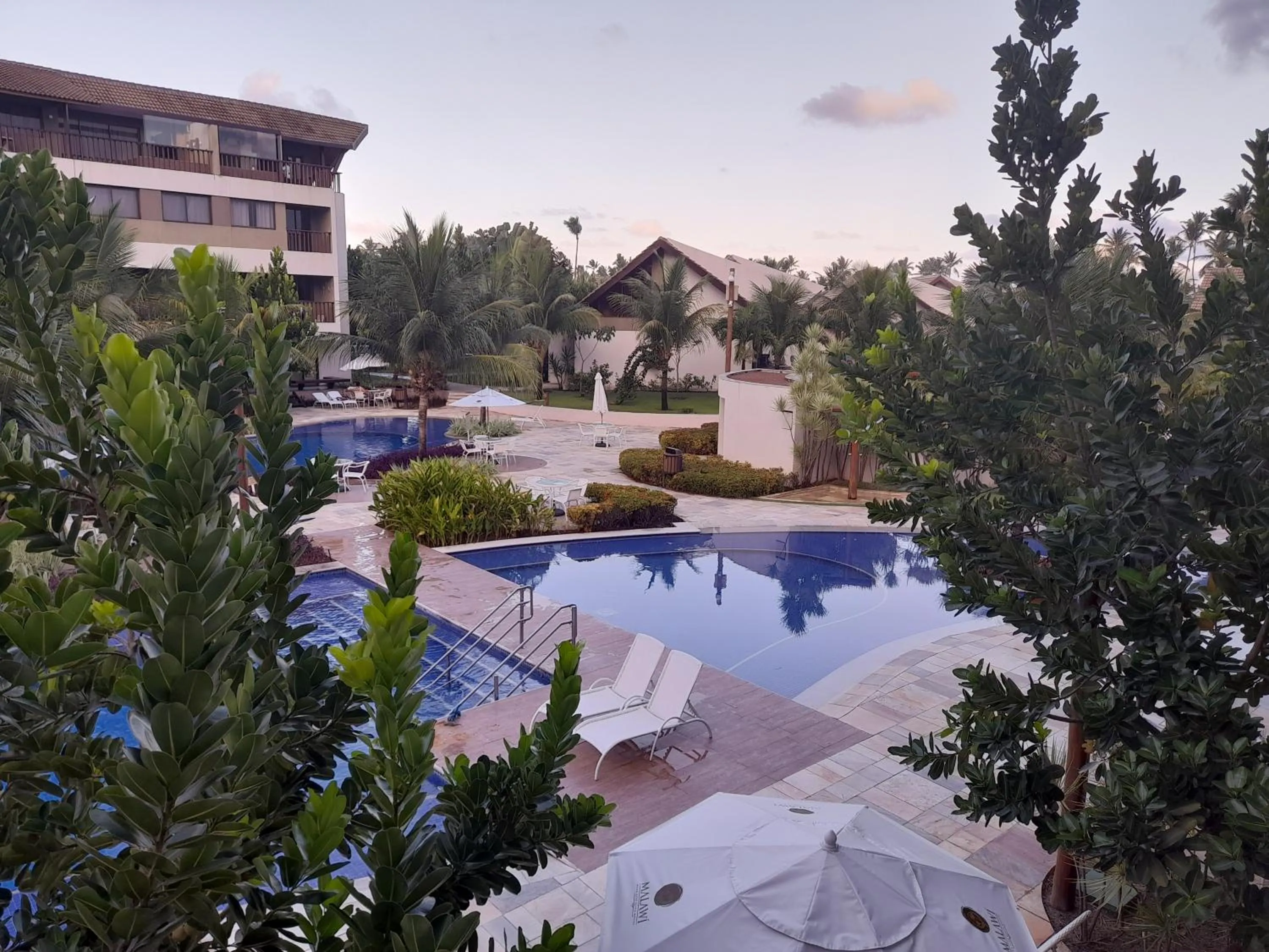 Pool view in Aconchegante Flat em condomínio na beira mar de Muro Alto - Malawi Beach Resort