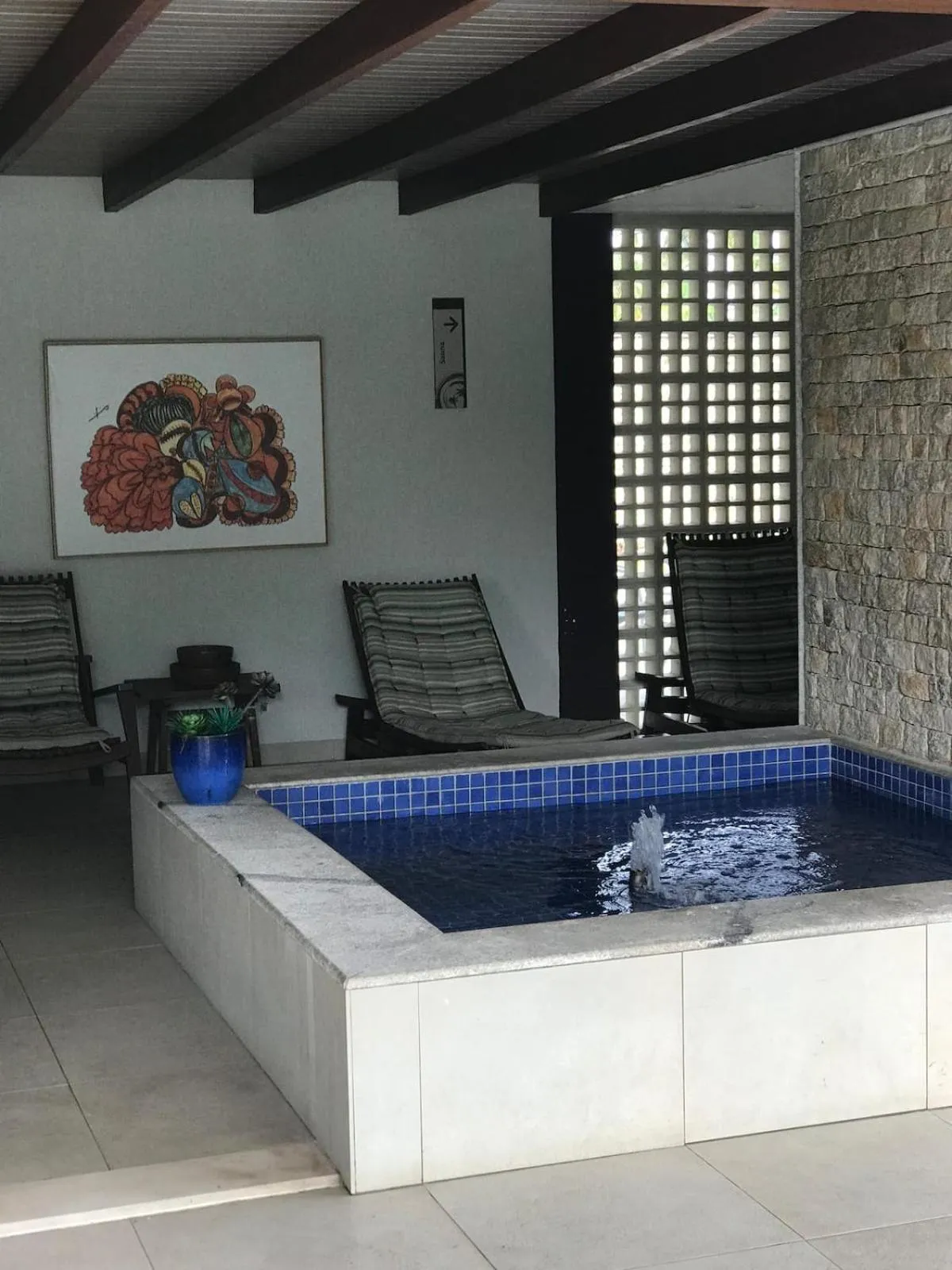 Sauna in Aconchegante Flat em condomínio na beira mar de Muro Alto - Malawi Beach Resort