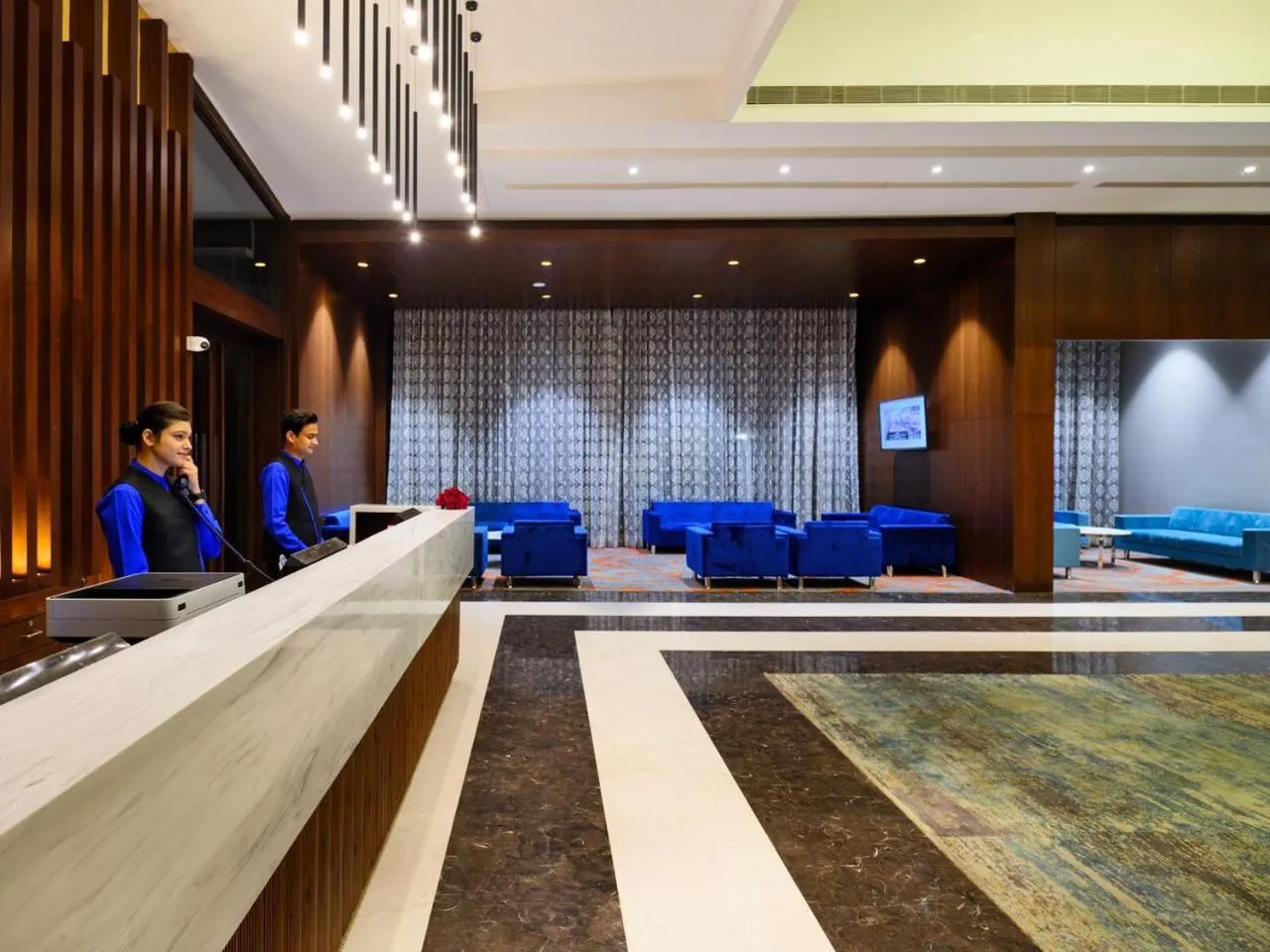 Lobby or reception in Essentia Luxury Hotel Indore