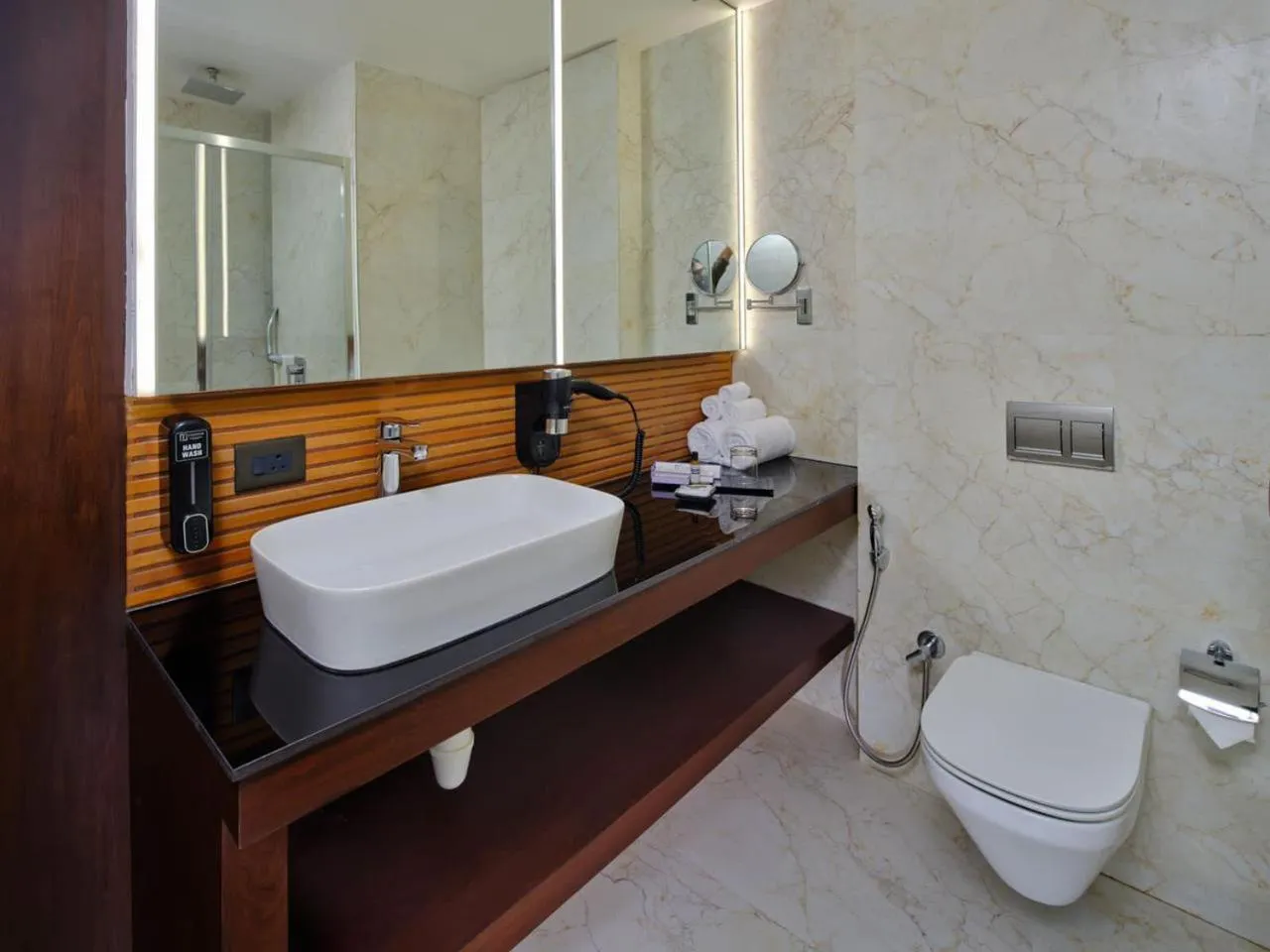 Bathroom in Essentia Luxury Hotel Indore