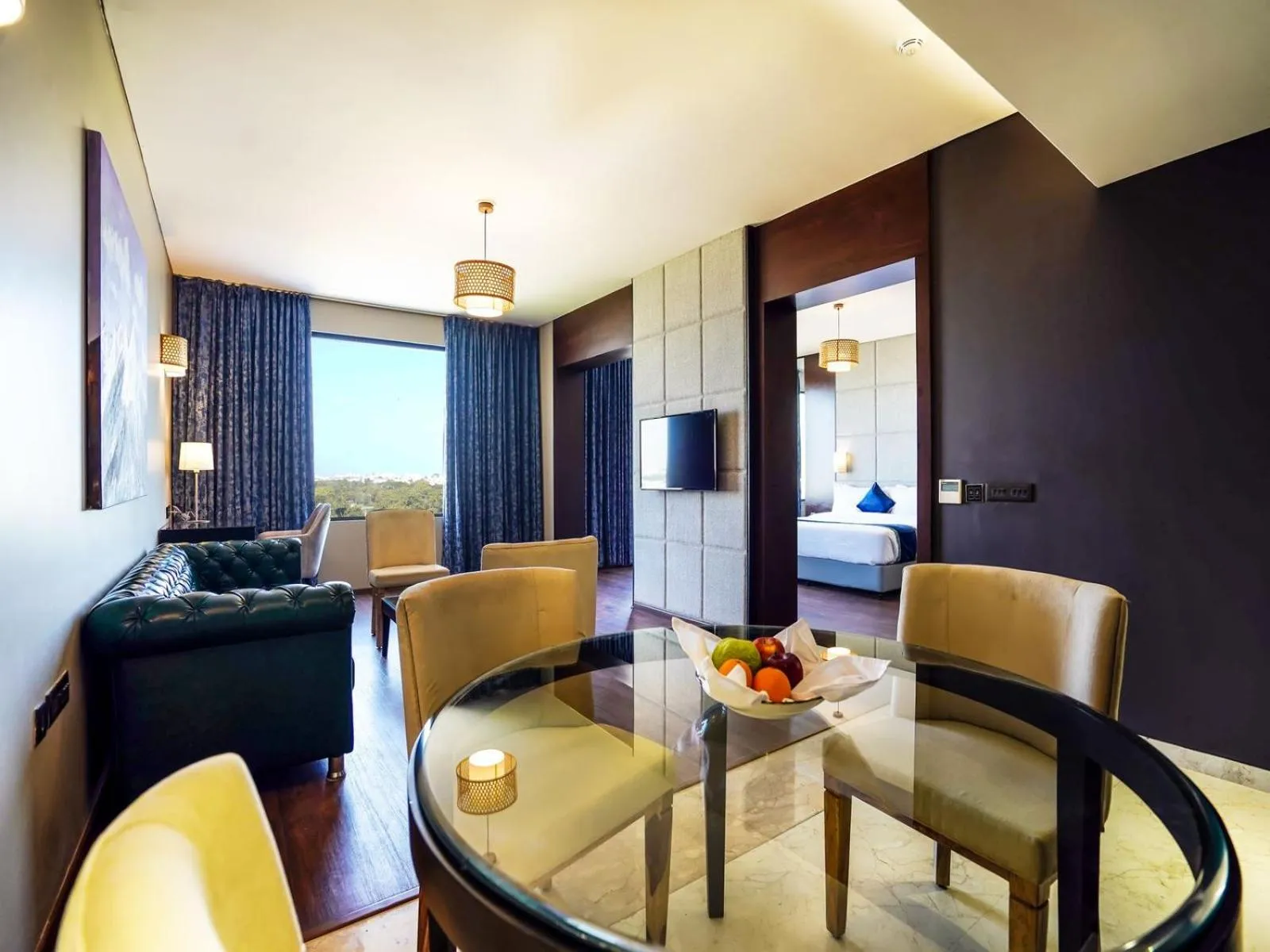 Living room in Essentia Luxury Hotel Indore