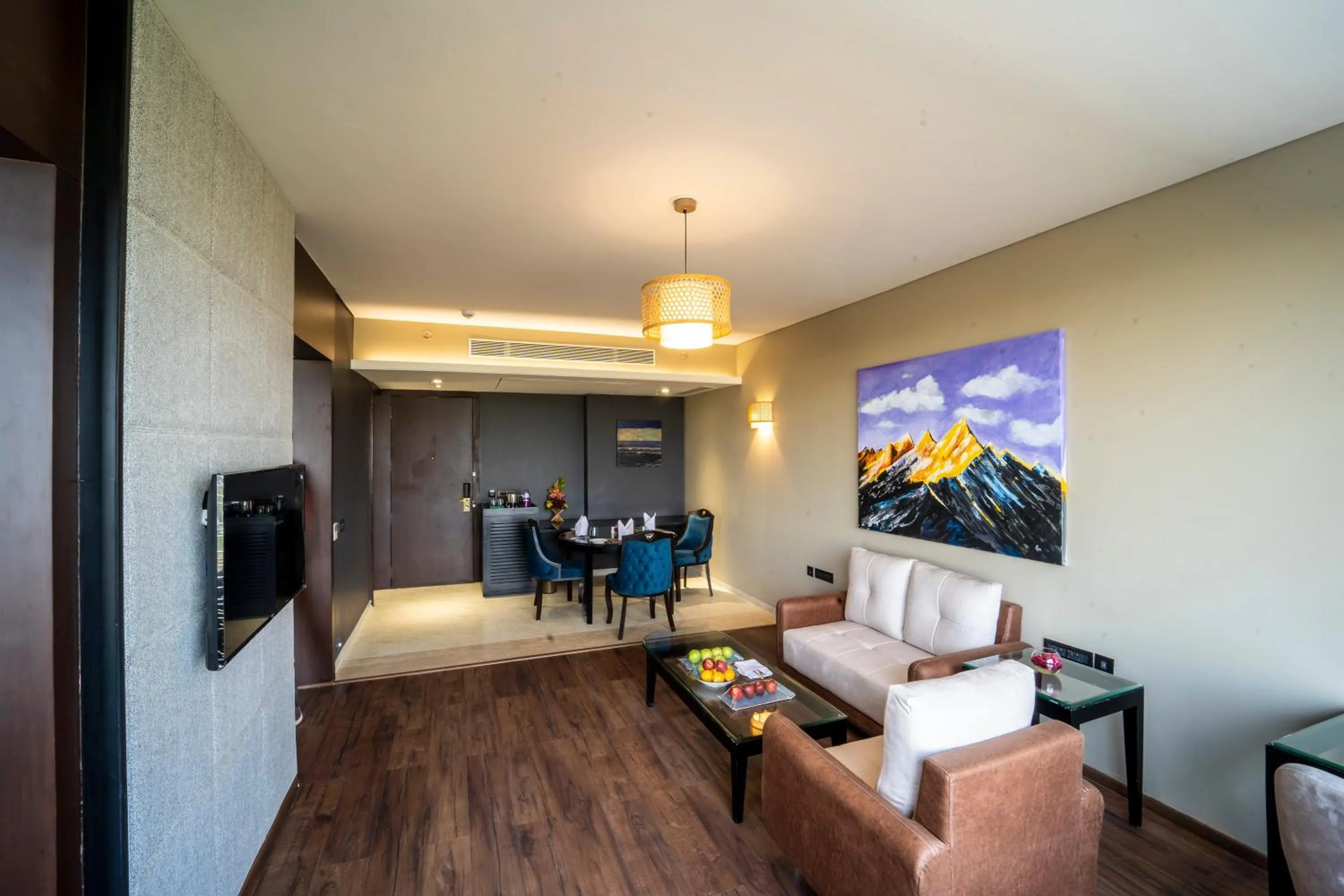 Living room in Essentia Luxury Hotel Indore