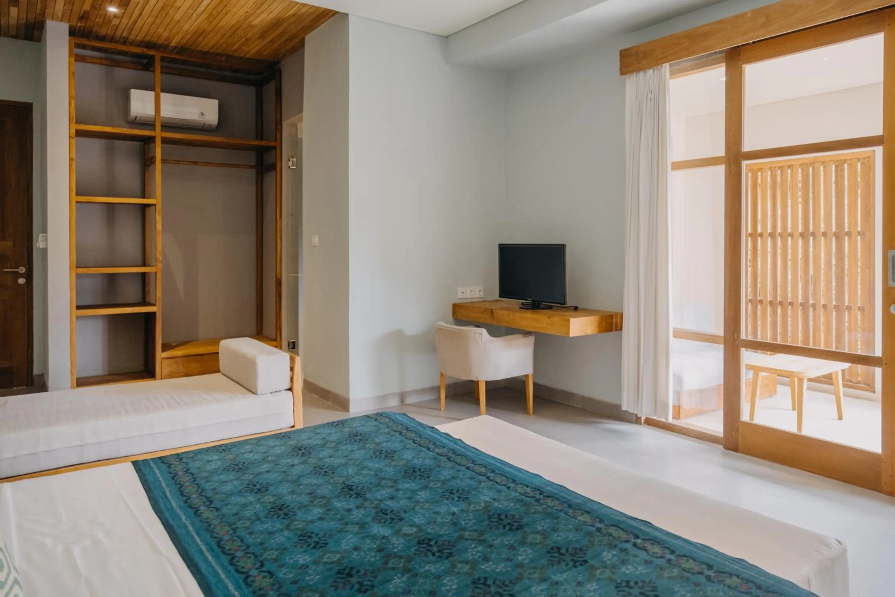 Seating area, Bed in Wana Karsa Ubud Hotel