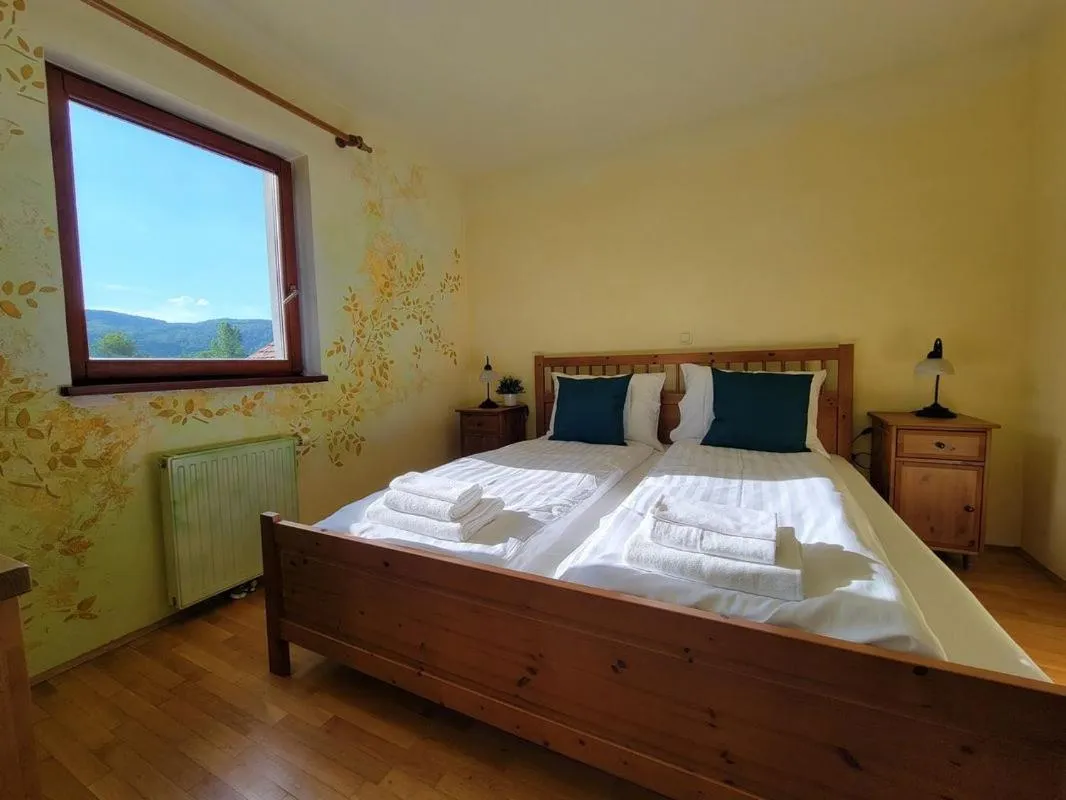 Bed in Krka River Lodge