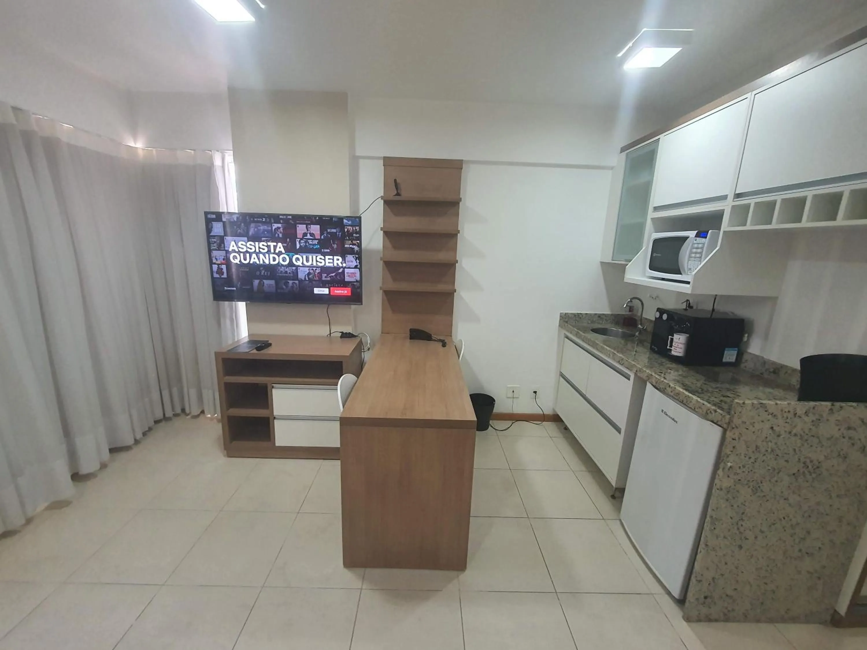 Kitchen or kitchenette in Flat Saint Moritz Express By Rei dos Flats