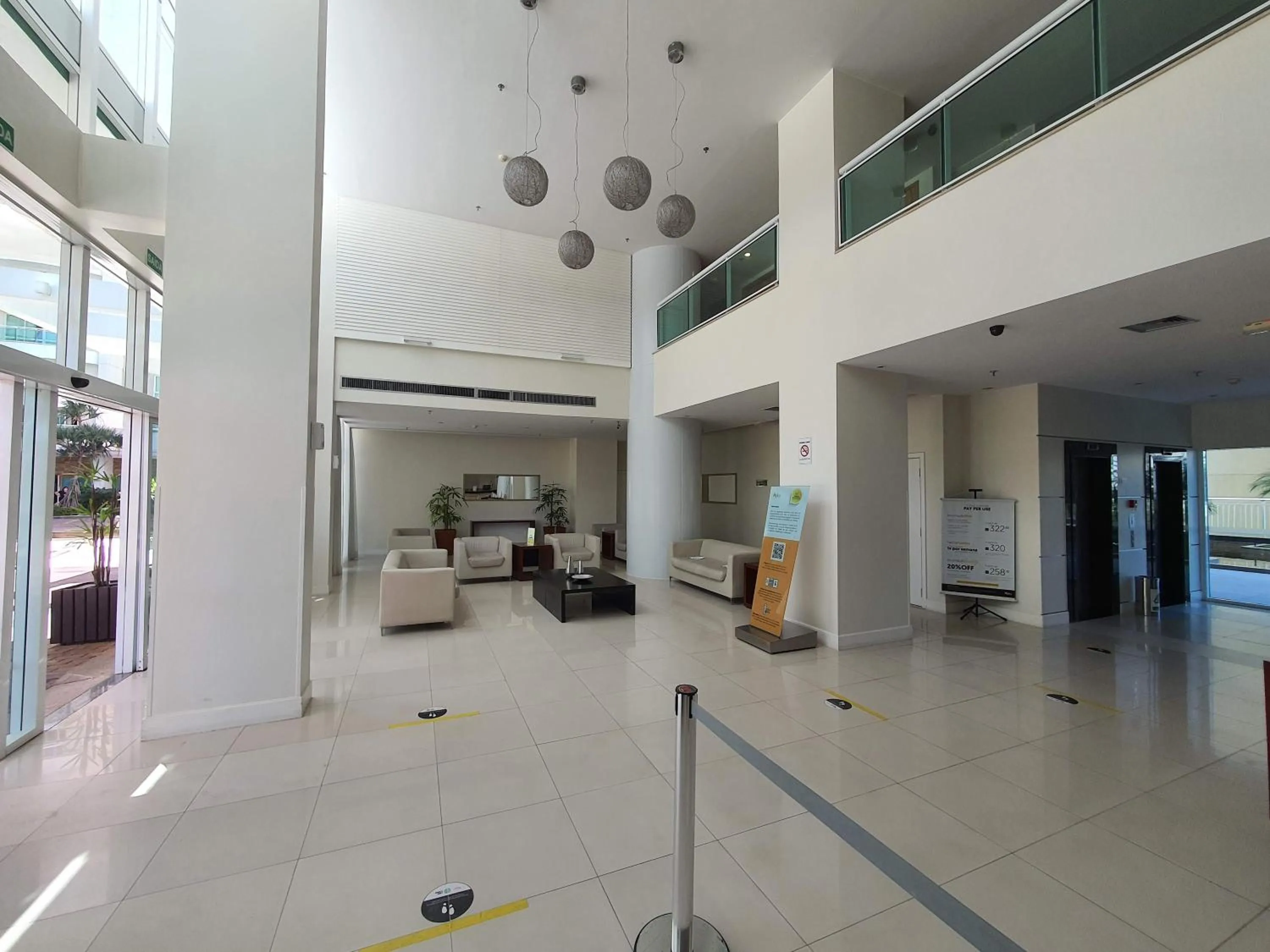 Lobby or reception in Flat Saint Moritz Express By Rei dos Flats