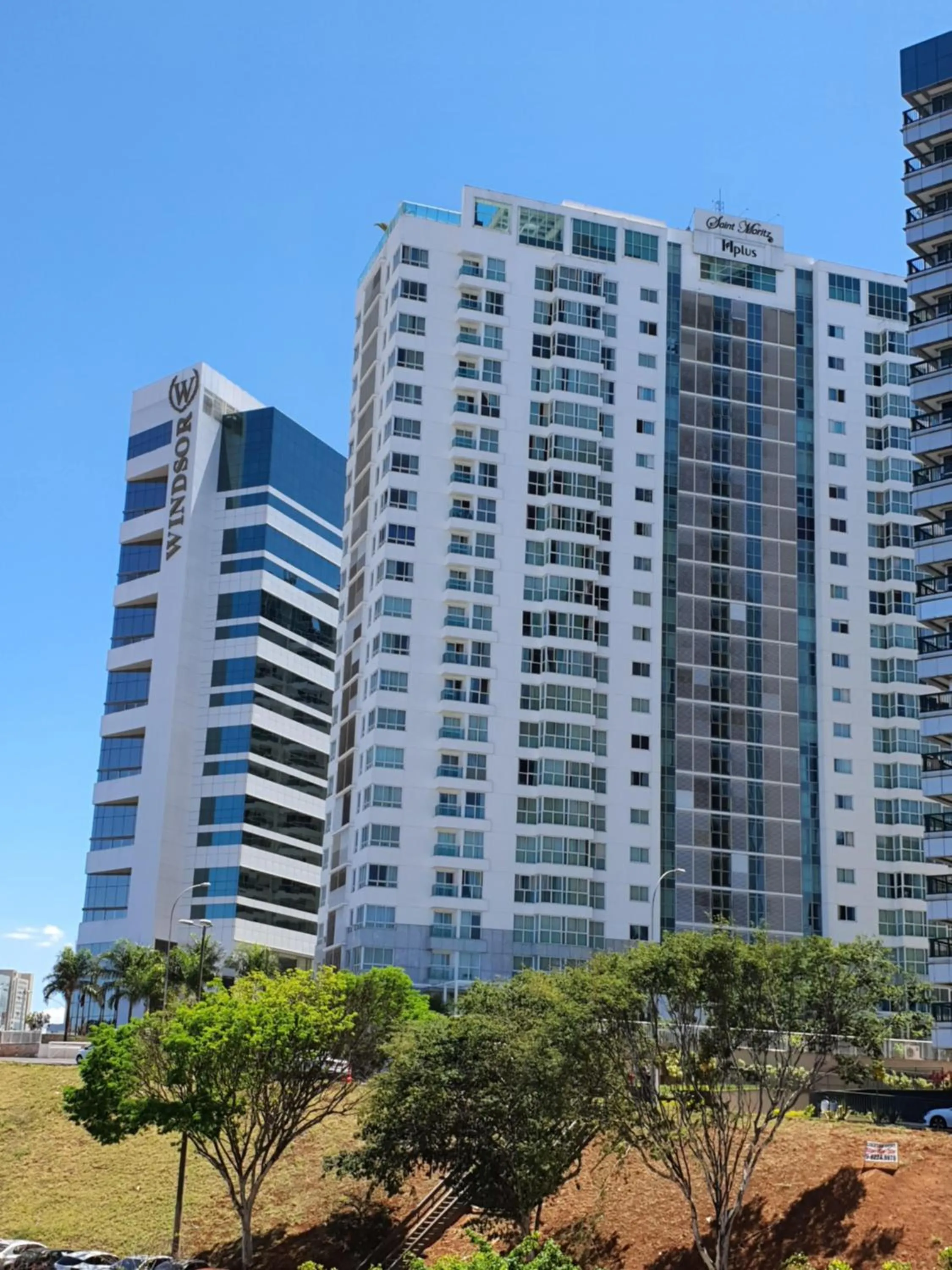 Property building in Flat Saint Moritz Express By Rei dos Flats