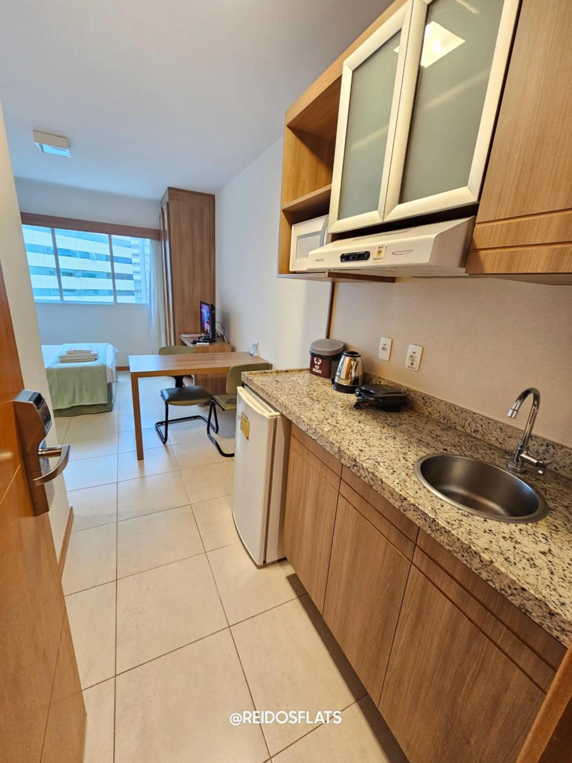 Kitchen or kitchenette in Flat Saint Moritz Express By Rei dos Flats