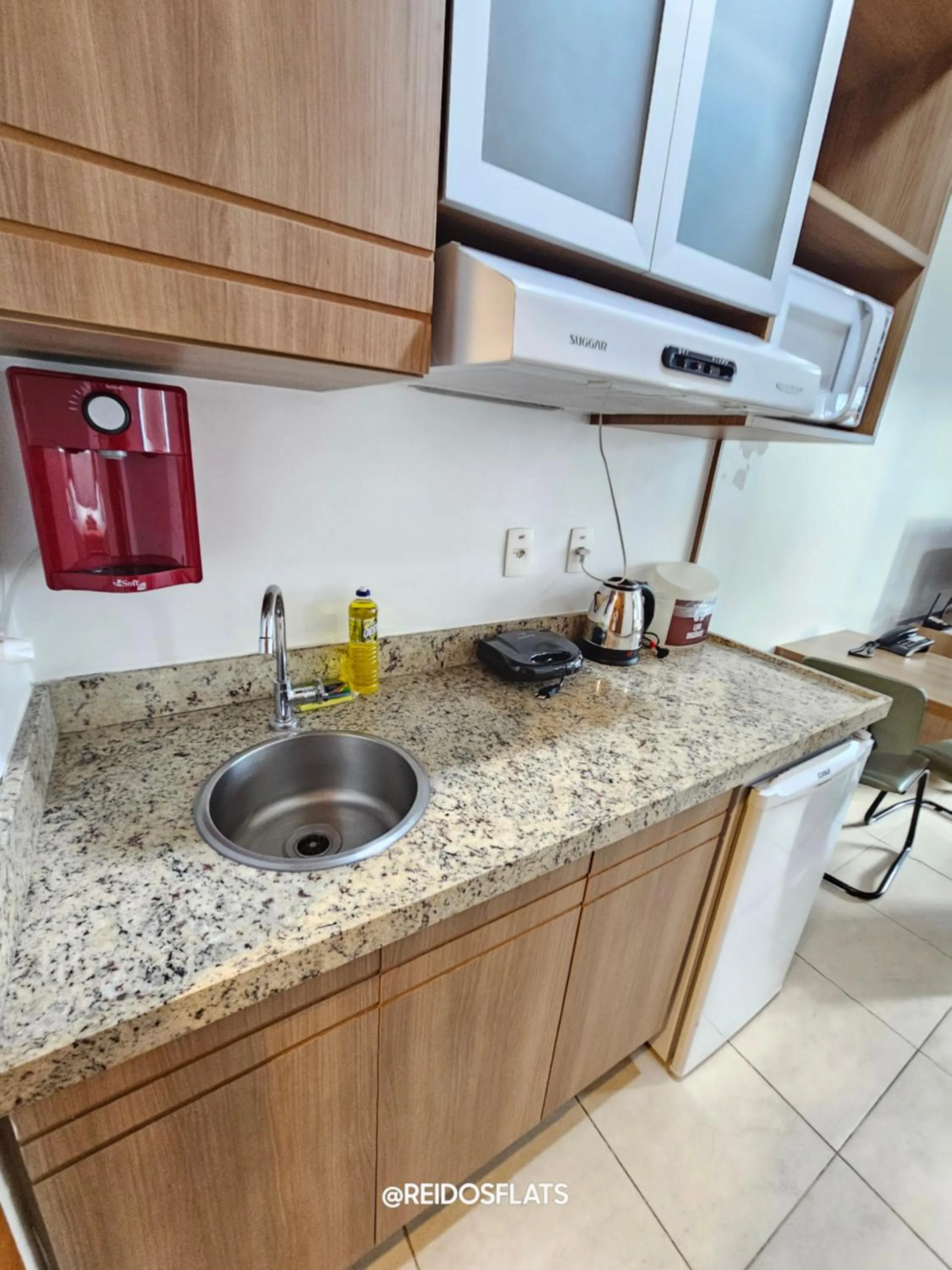 Kitchen or kitchenette in Flat Saint Moritz Express By Rei dos Flats