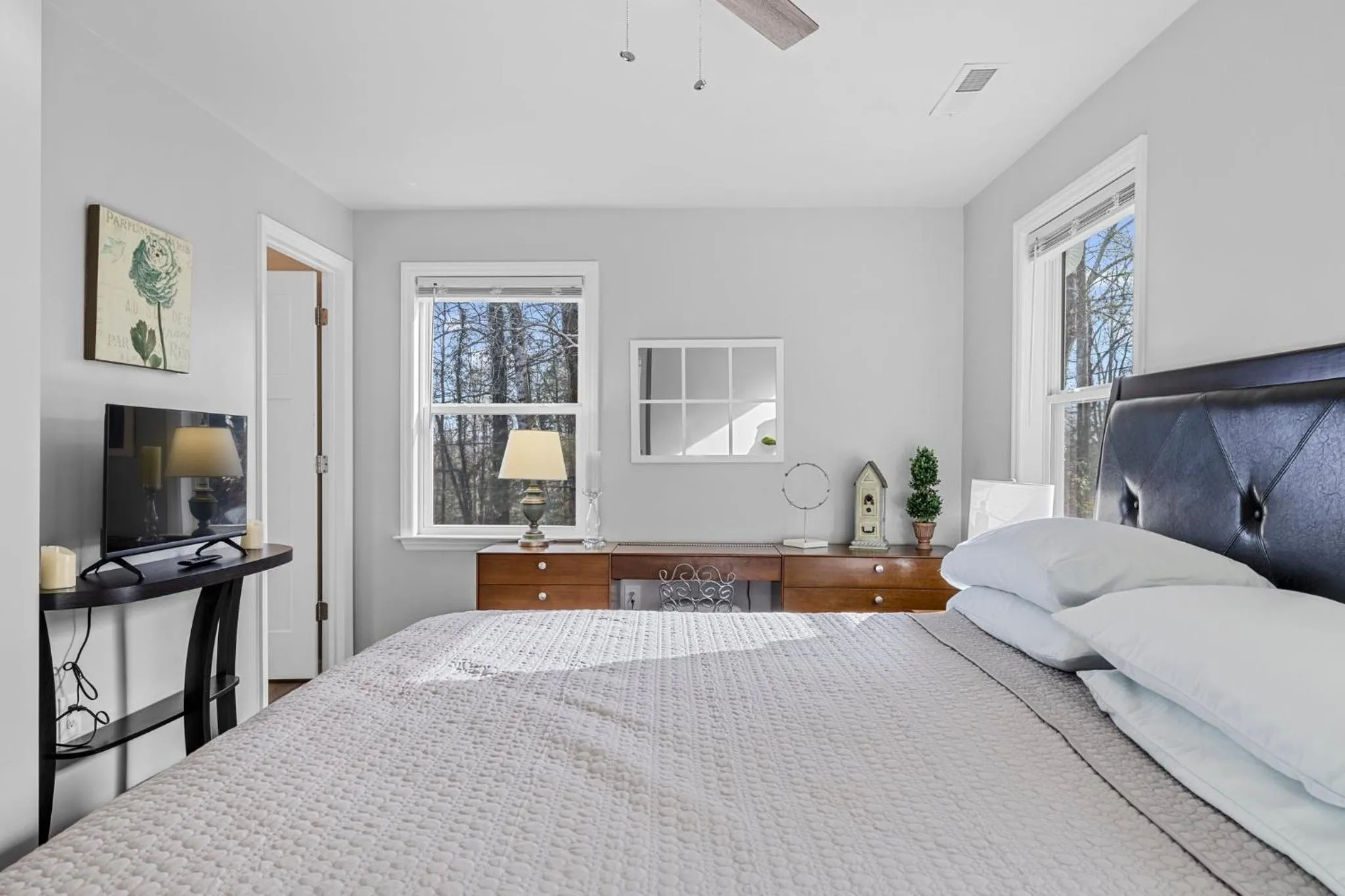 Bed in The Bamboo Bungalow