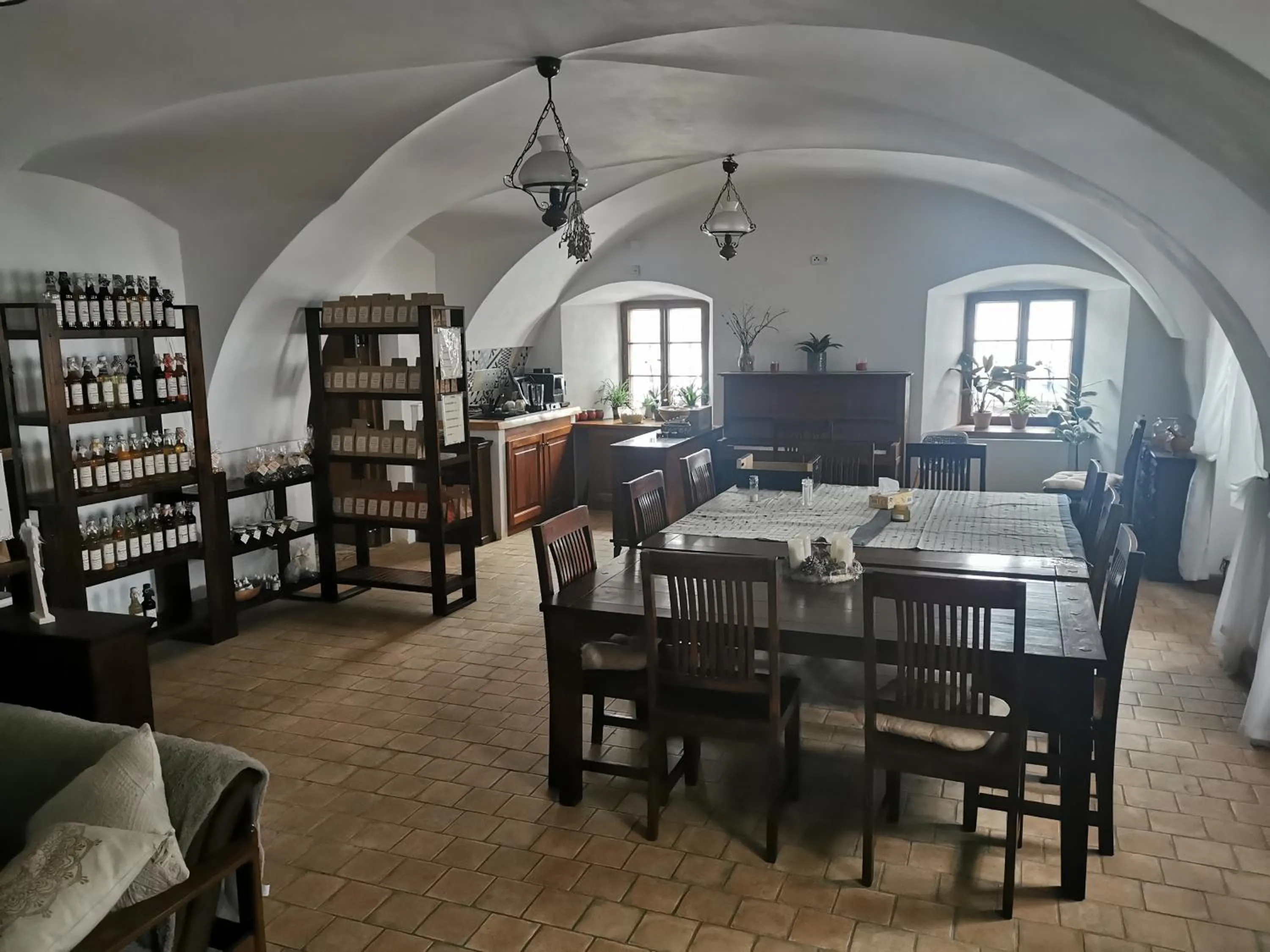 Dining area in Rodinná farma Sedmikráska