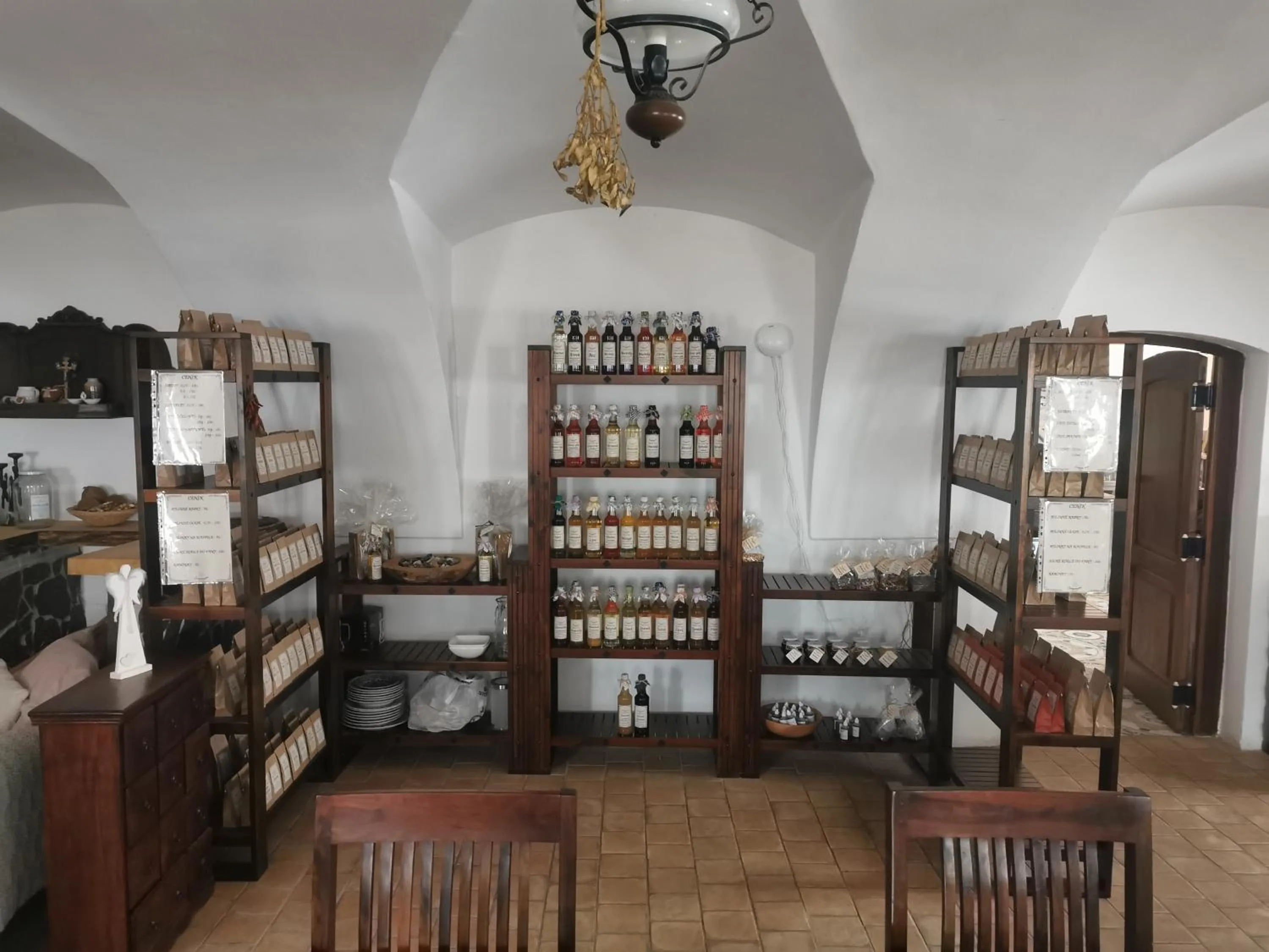 Dining area in Rodinná farma Sedmikráska