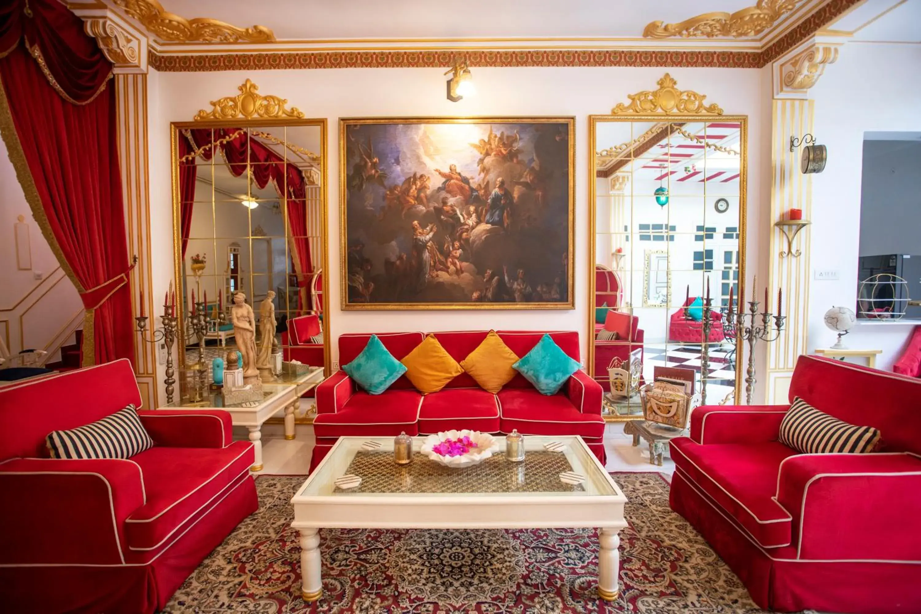 Living room in The Royal Hermitage - Best Luxury Boutique Hotel Jaipur Living room in The Royal Hermitage - Best Luxury Boutique Hotel Jaipur