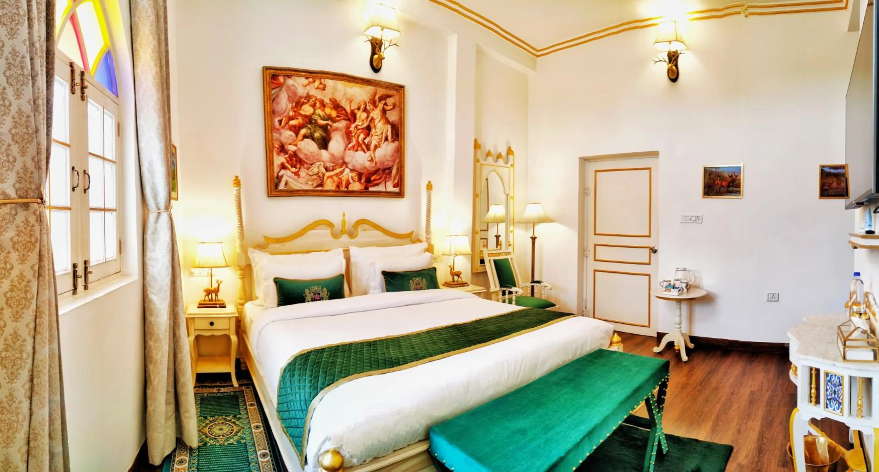 Bed in The Royal Hermitage - Best Luxury Boutique Hotel Jaipur