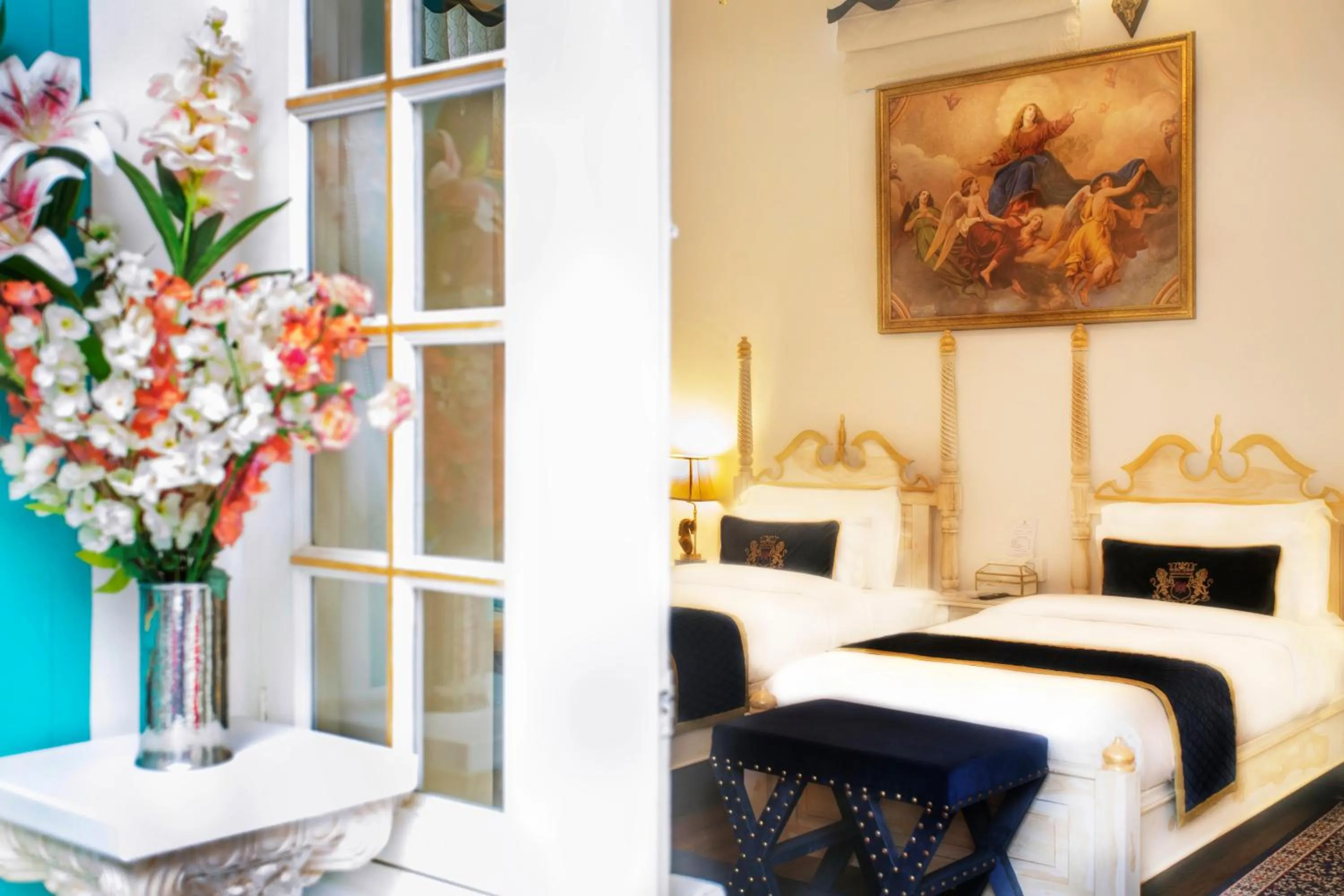 Bed in The Royal Hermitage - Best Luxury Boutique Hotel Jaipur