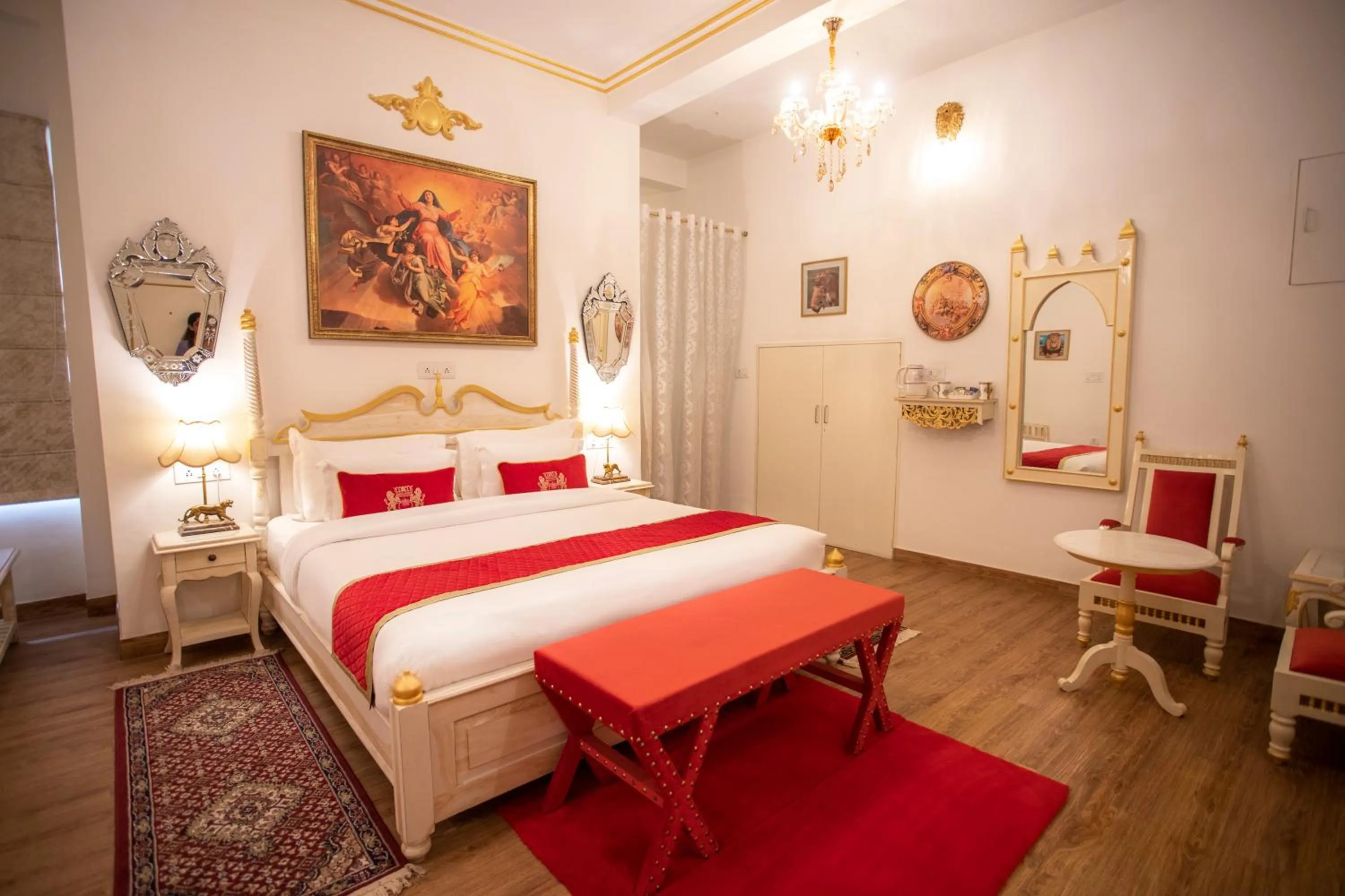 Bed in The Royal Hermitage - Best Luxury Boutique Hotel Jaipur