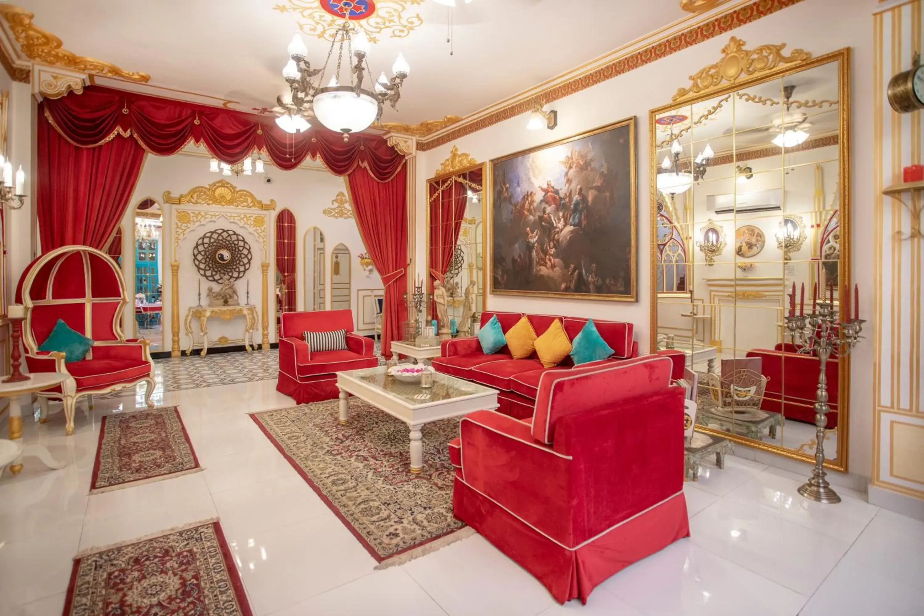 Living room in The Royal Hermitage - Best Luxury Boutique Hotel Jaipur Living room in The Royal Hermitage - Best Luxury Boutique Hotel Jaipur