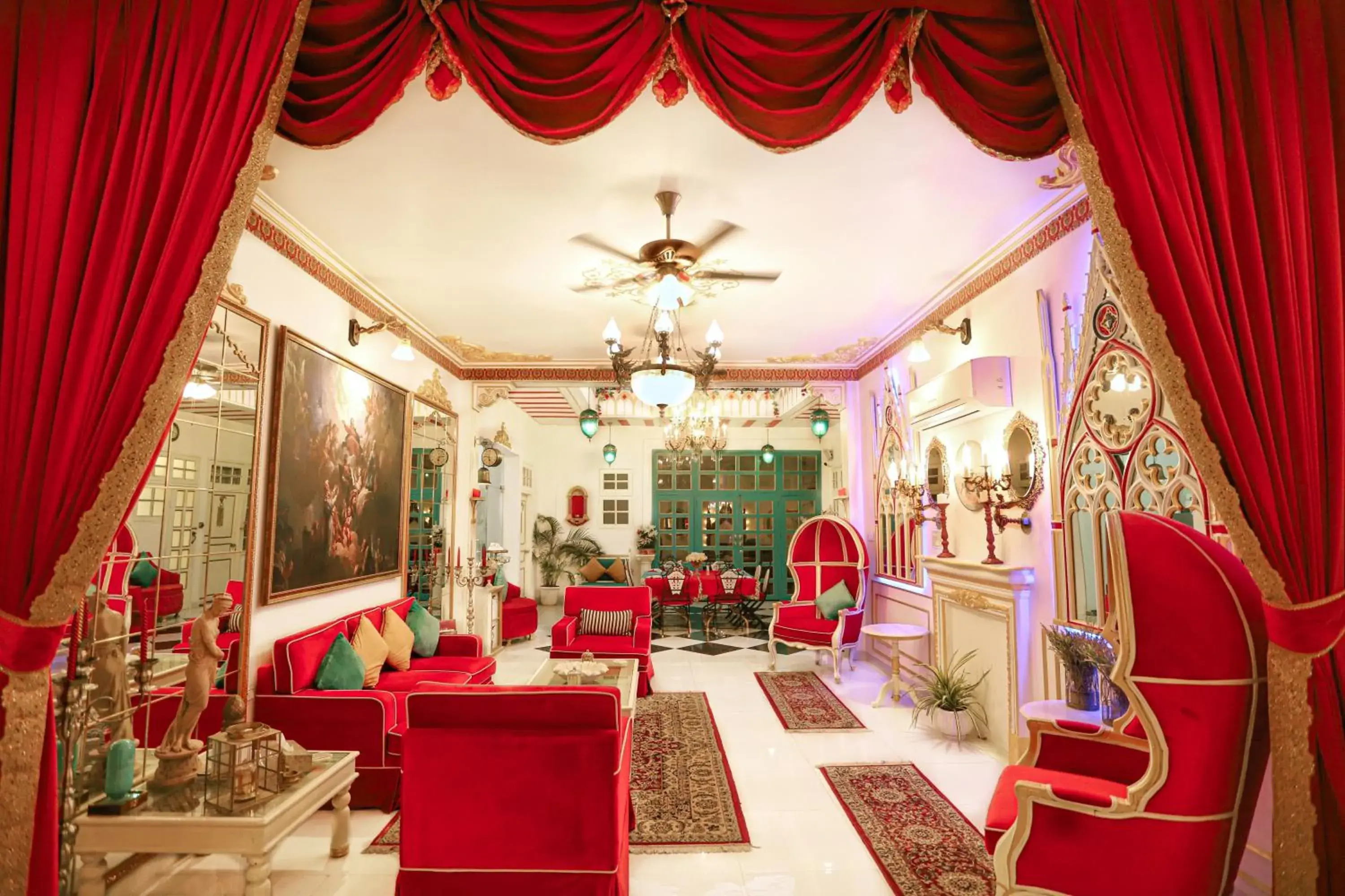 Living room in The Royal Hermitage - Best Luxury Boutique Hotel Jaipur Living room in The Royal Hermitage - Best Luxury Boutique Hotel Jaipur