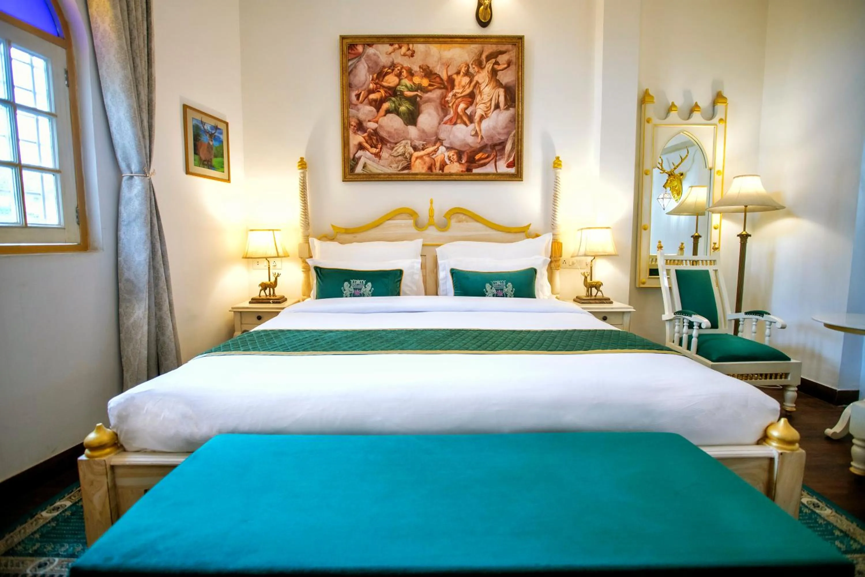 Bed in The Royal Hermitage - Best Luxury Boutique Hotel Jaipur