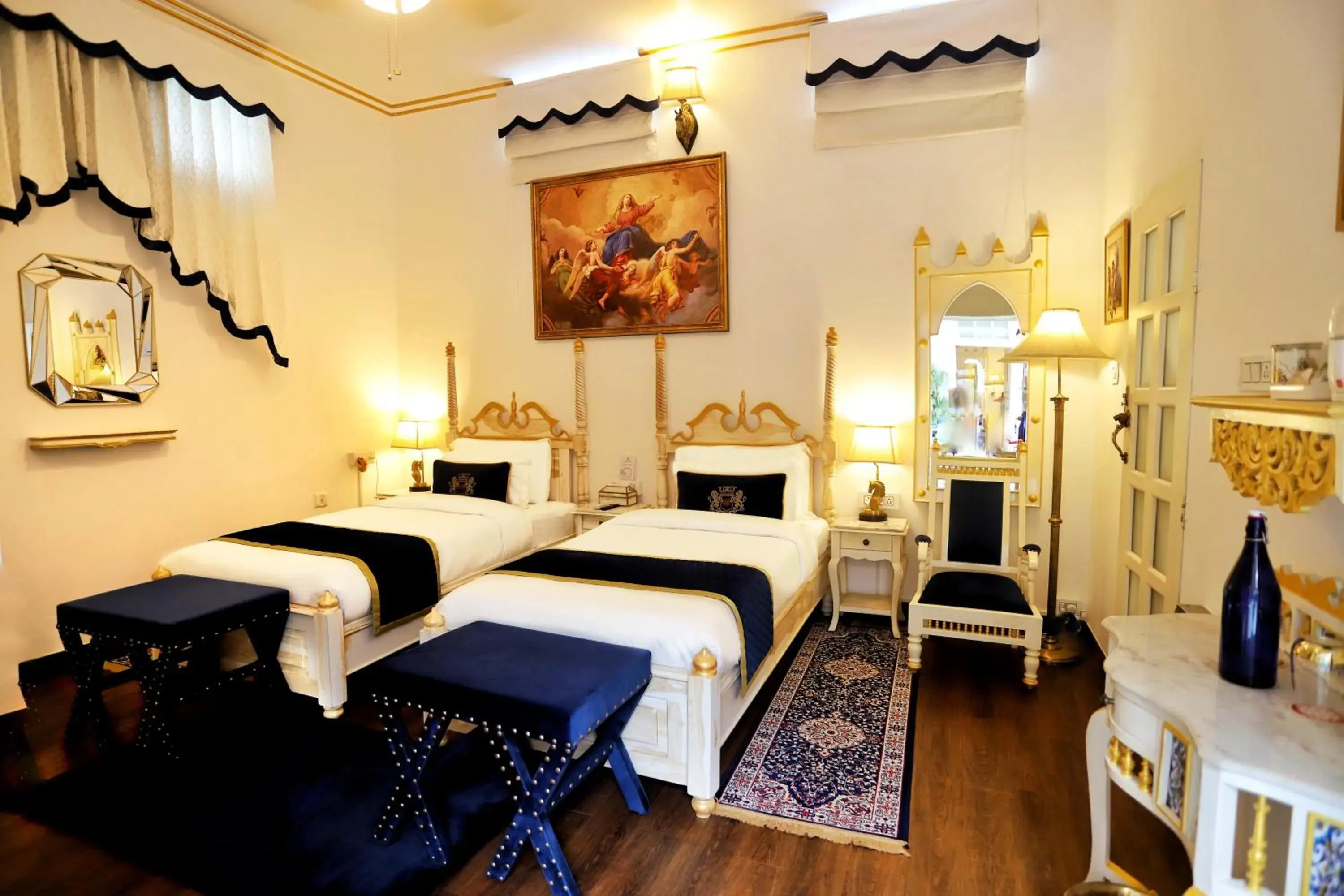 Bed in The Royal Hermitage - Best Luxury Boutique Hotel Jaipur Bed in The Royal Hermitage - Best Luxury Boutique Hotel Jaipur