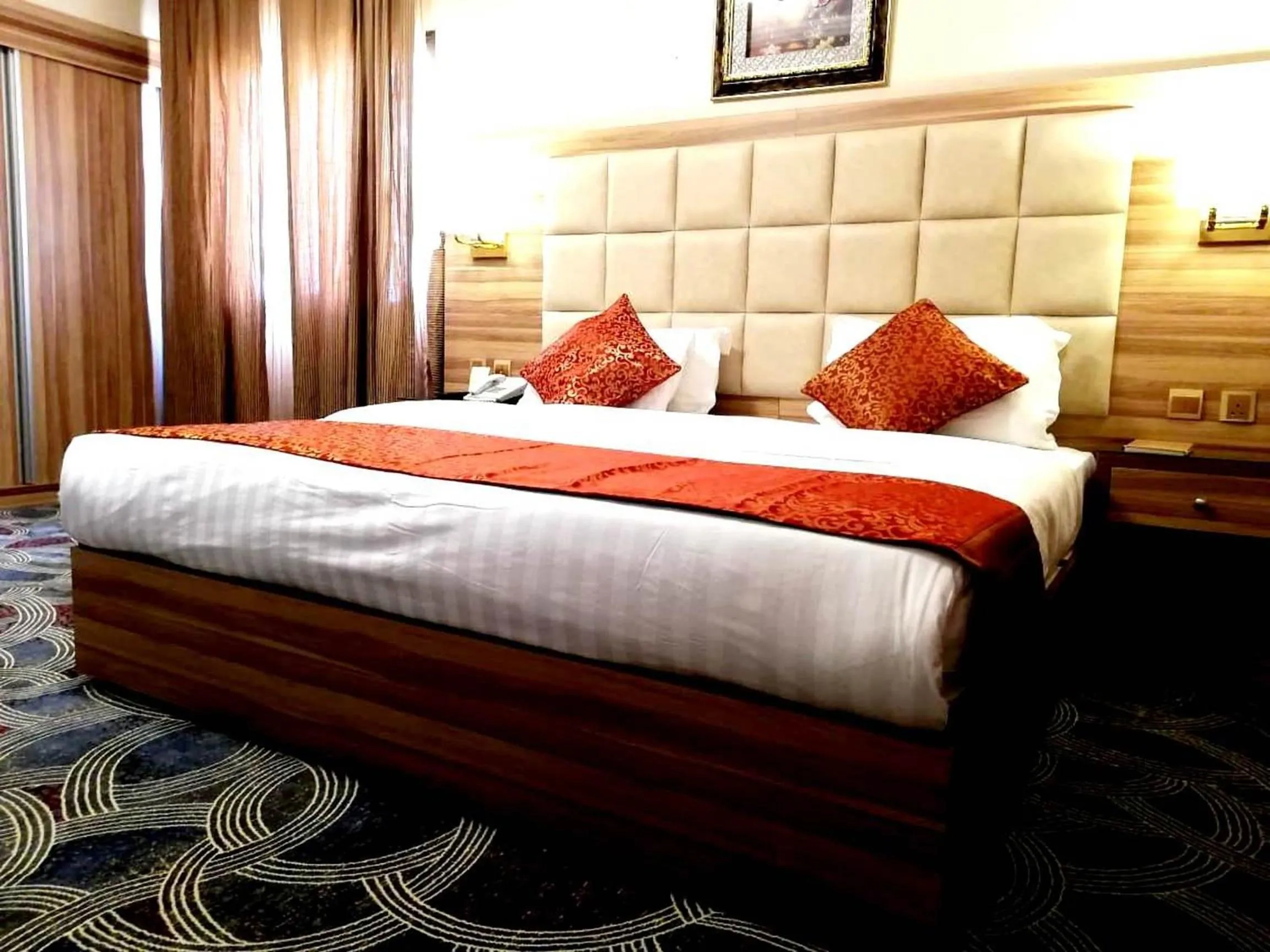 Bed in Roshan Al Azhar Hotel