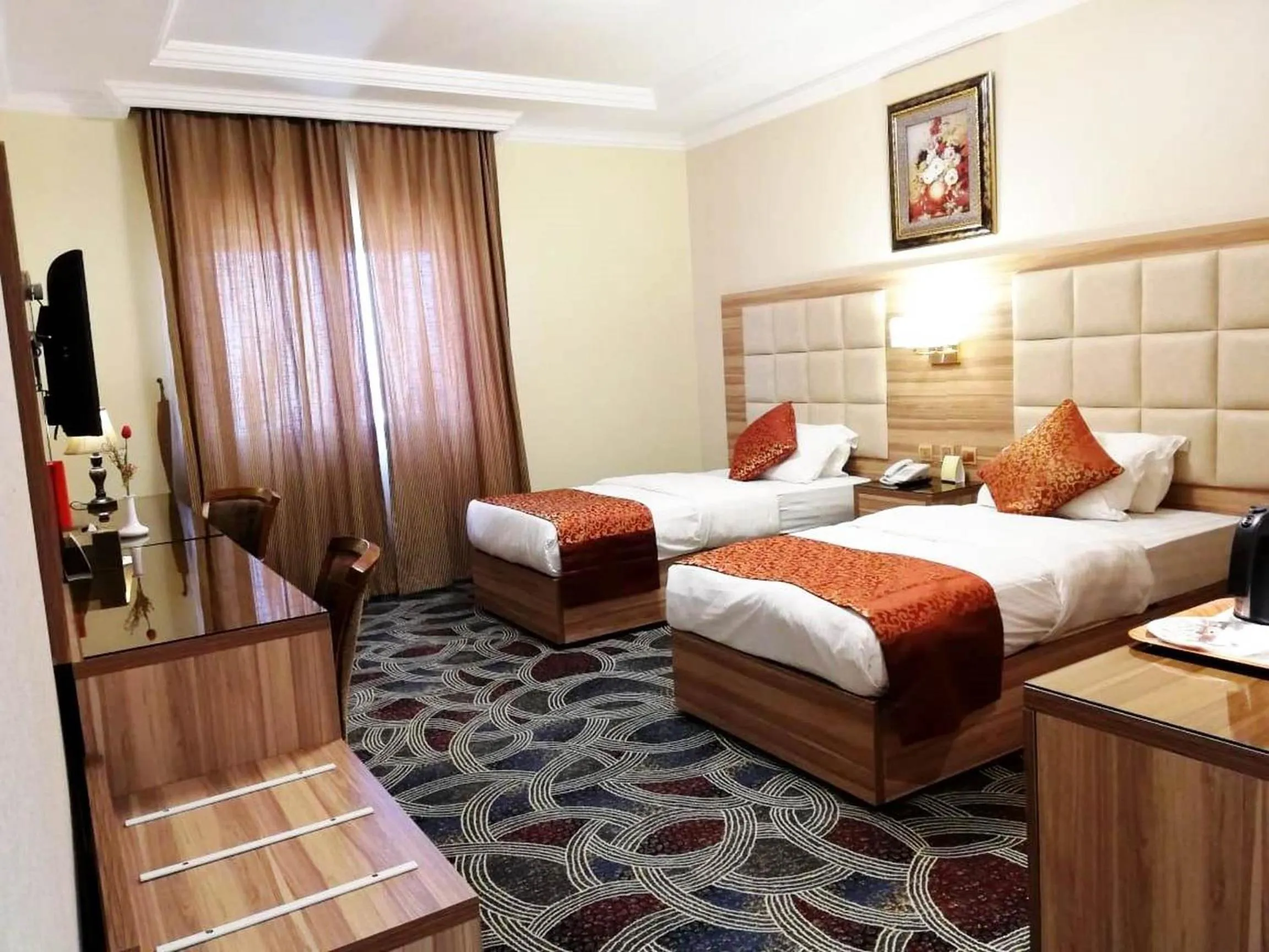 Bed in Roshan Al Azhar Hotel