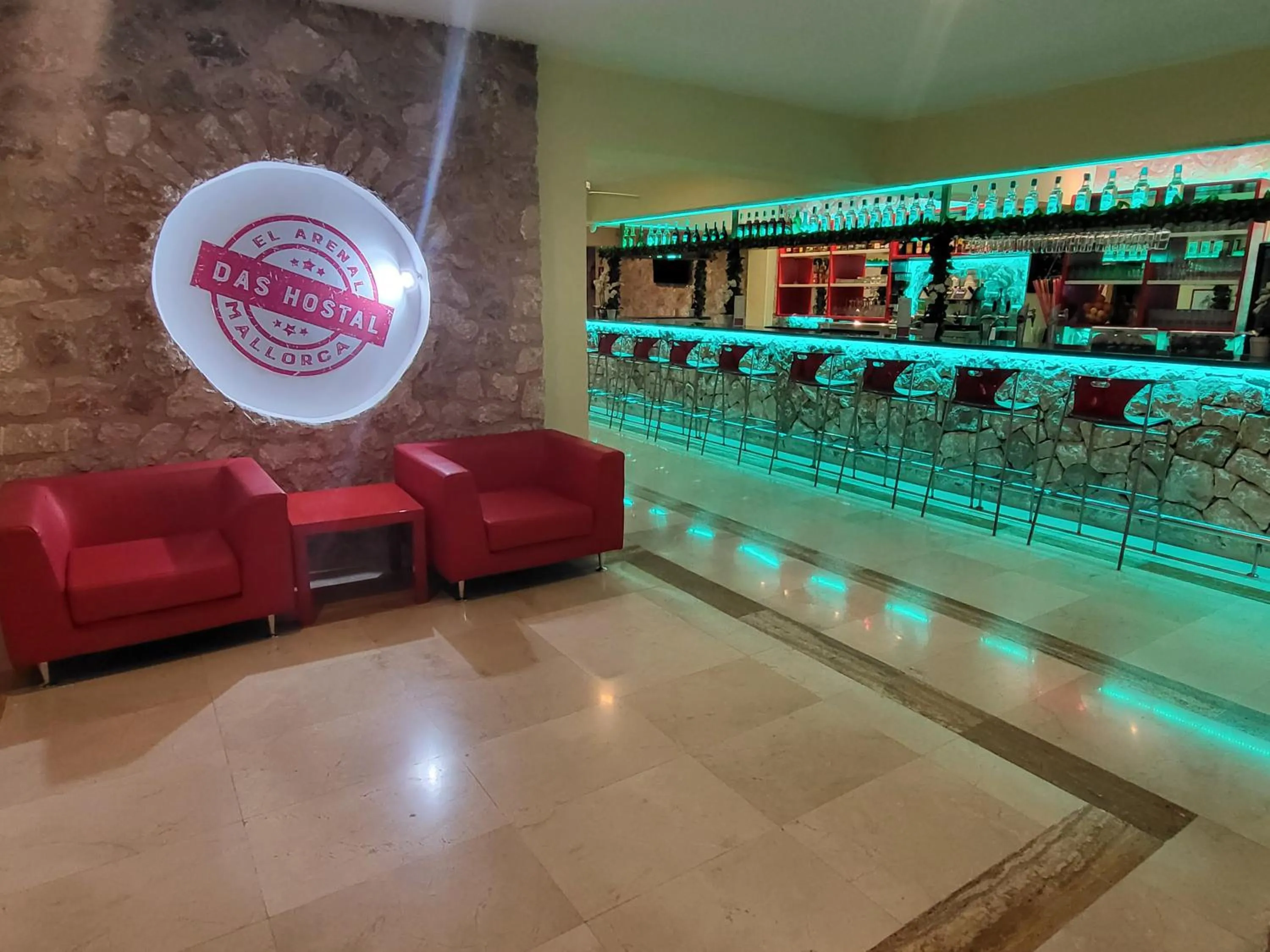 Lobby or reception in Das Hostal