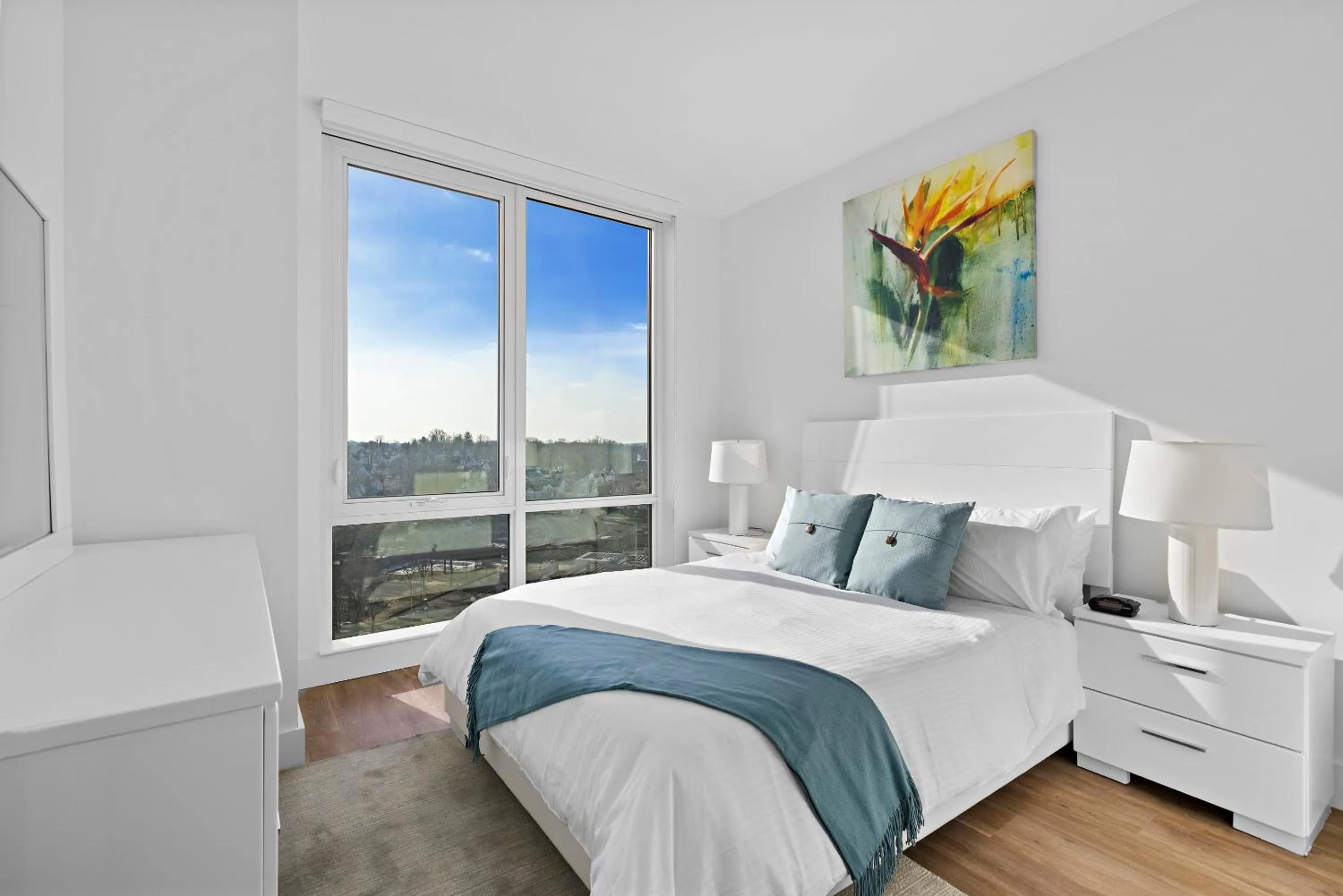 Bedroom, Bed in Global Luxury Suites Downtown White Plains