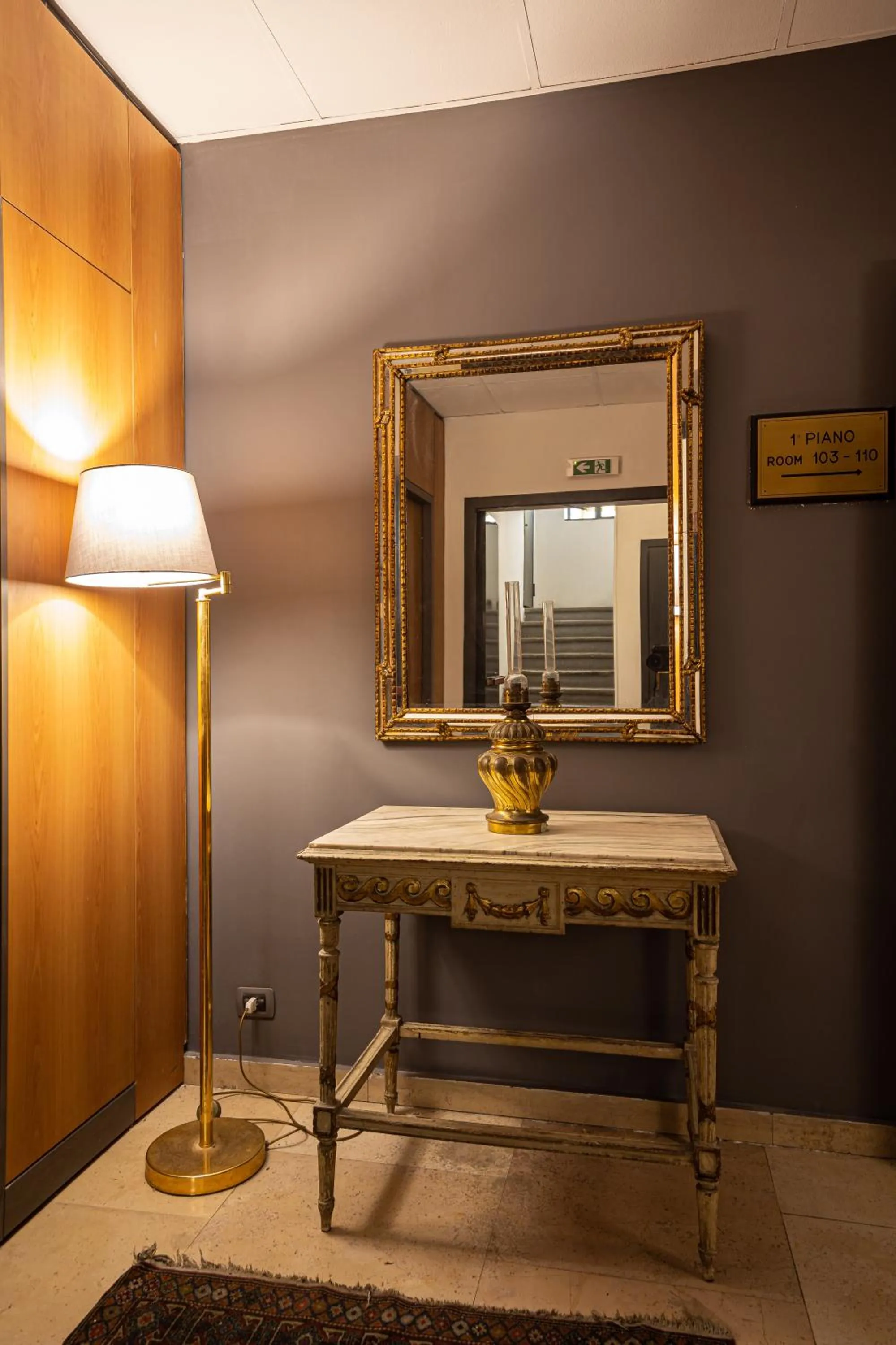 Decorative detail in Hotel del Real Orto Botanico