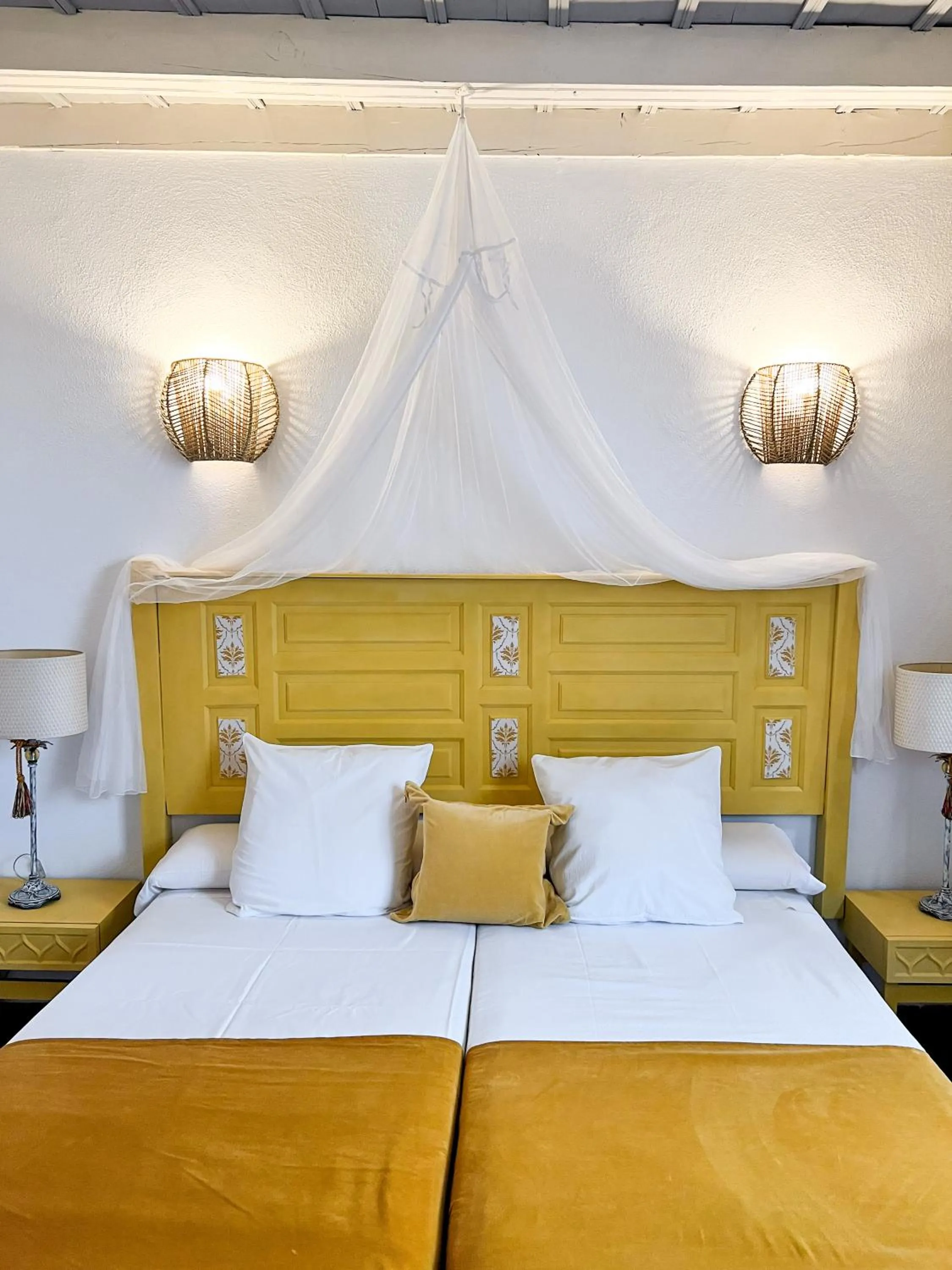 Decorative detail, Bed in Hostal Servilia