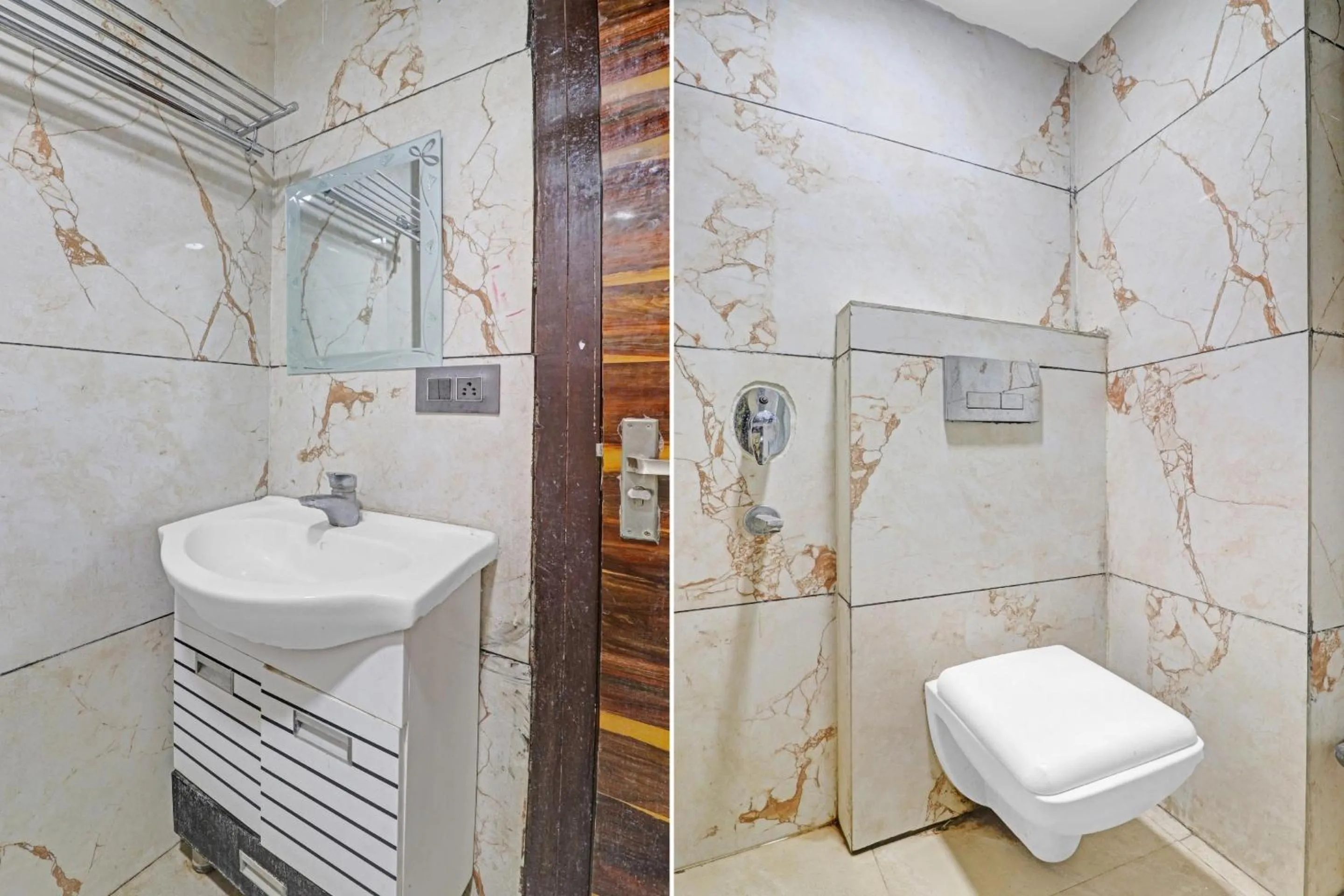 Bathroom in Hotel O Bhavya Residency