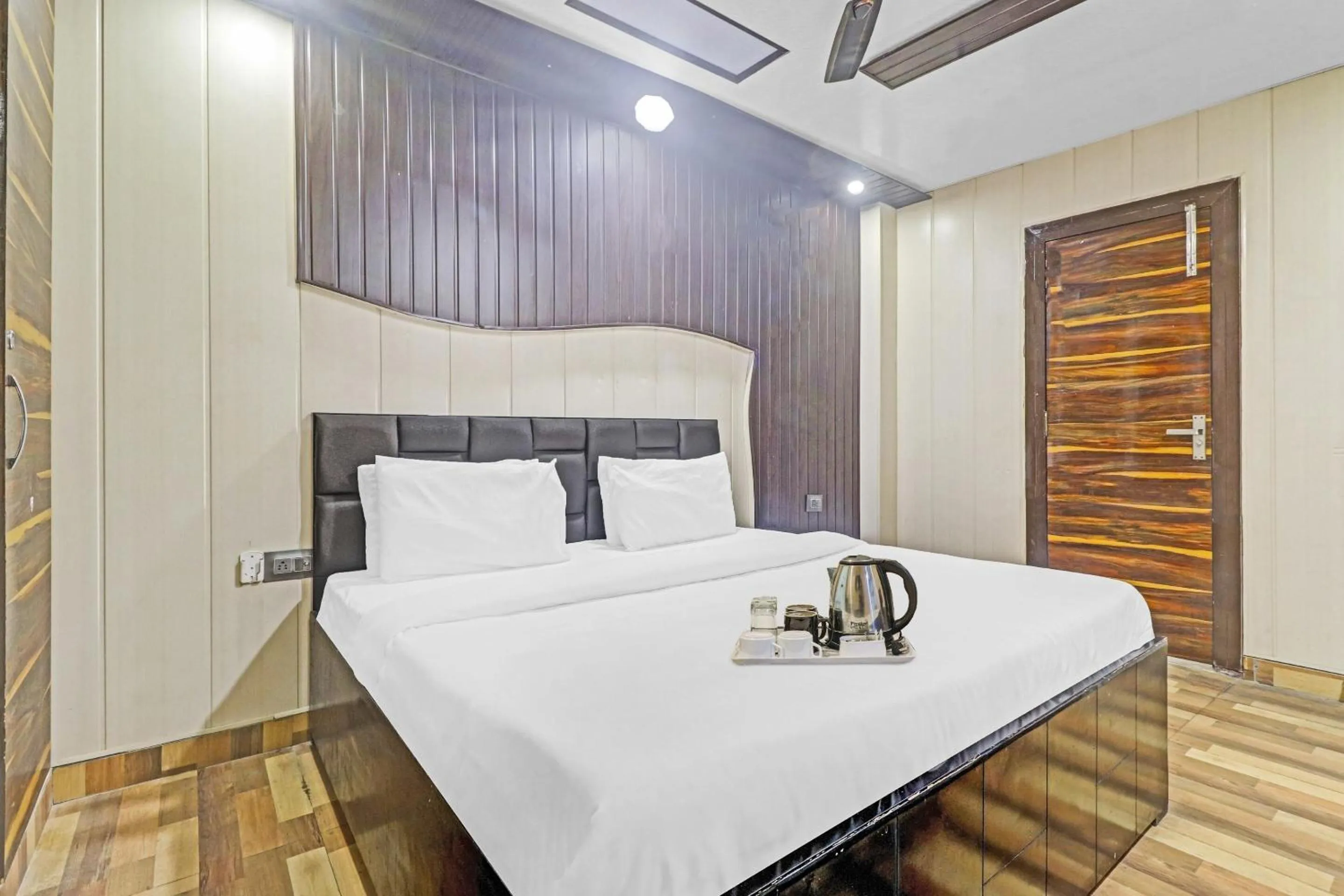Bedroom, Bed in Townhouse Bhavya Residency