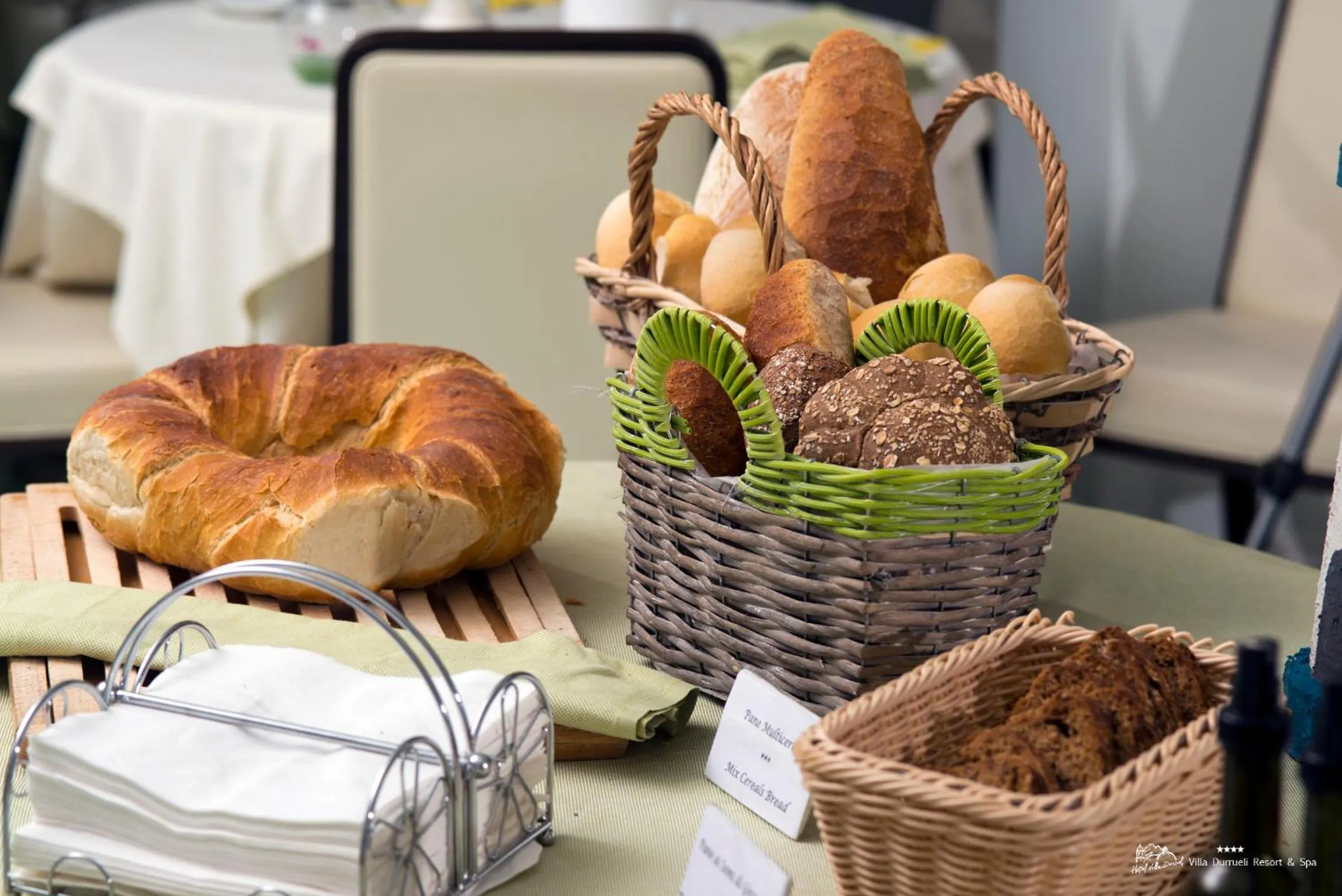 Continental breakfast in Hotel Villa Durrueli Resort & Spa
